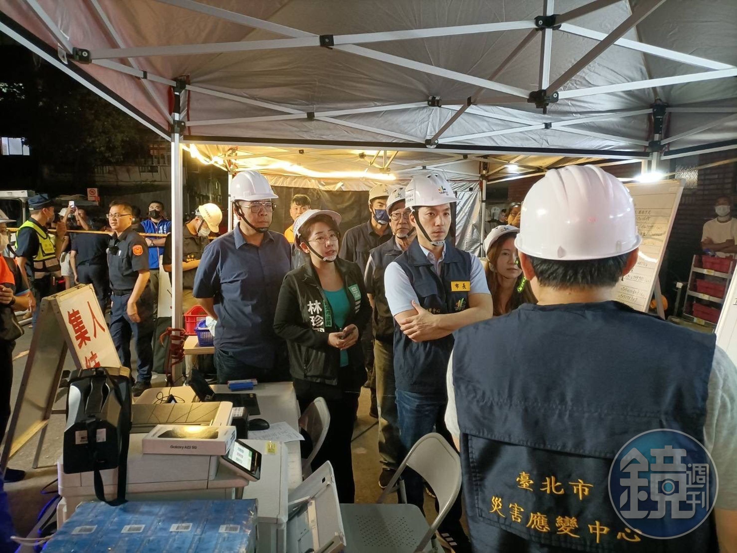 蔣萬安表示,目前北市府以灌漿的方式,讓壓力維持平衡。(台北市政府提供)