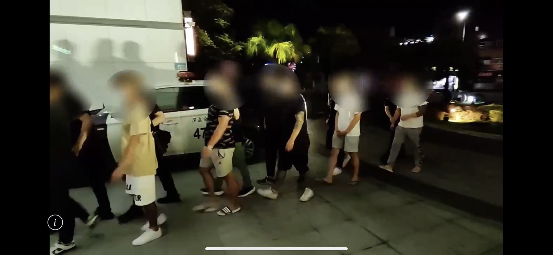 警方循線逮捕行凶主嫌張男等6人，訊後依法送辦。（翻攝畫面）