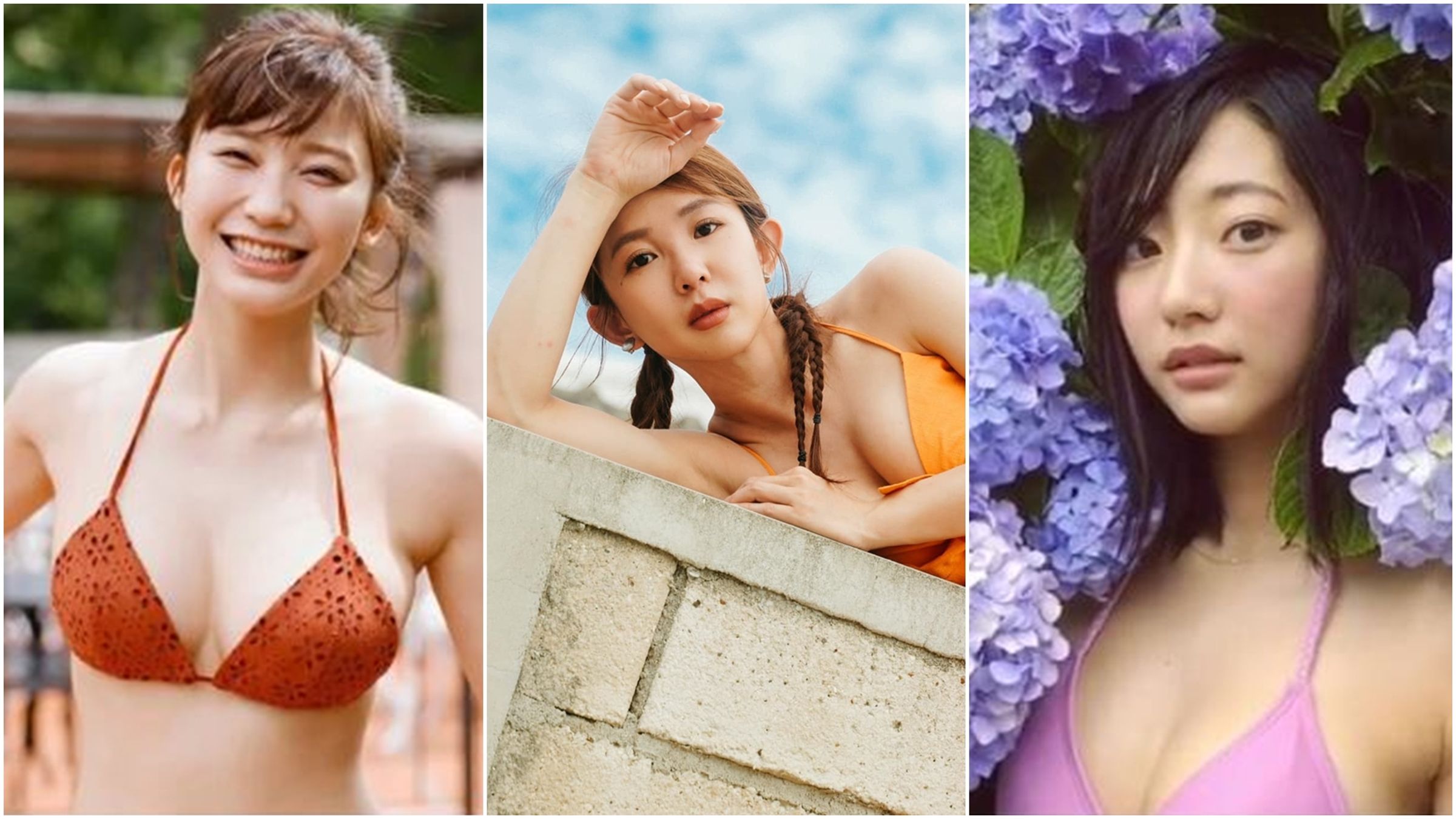 不只林襄,瑤瑤、武田玲奈、小倉優香陸續宣布「封奶」。(翻攝自推特、臉書、IG)