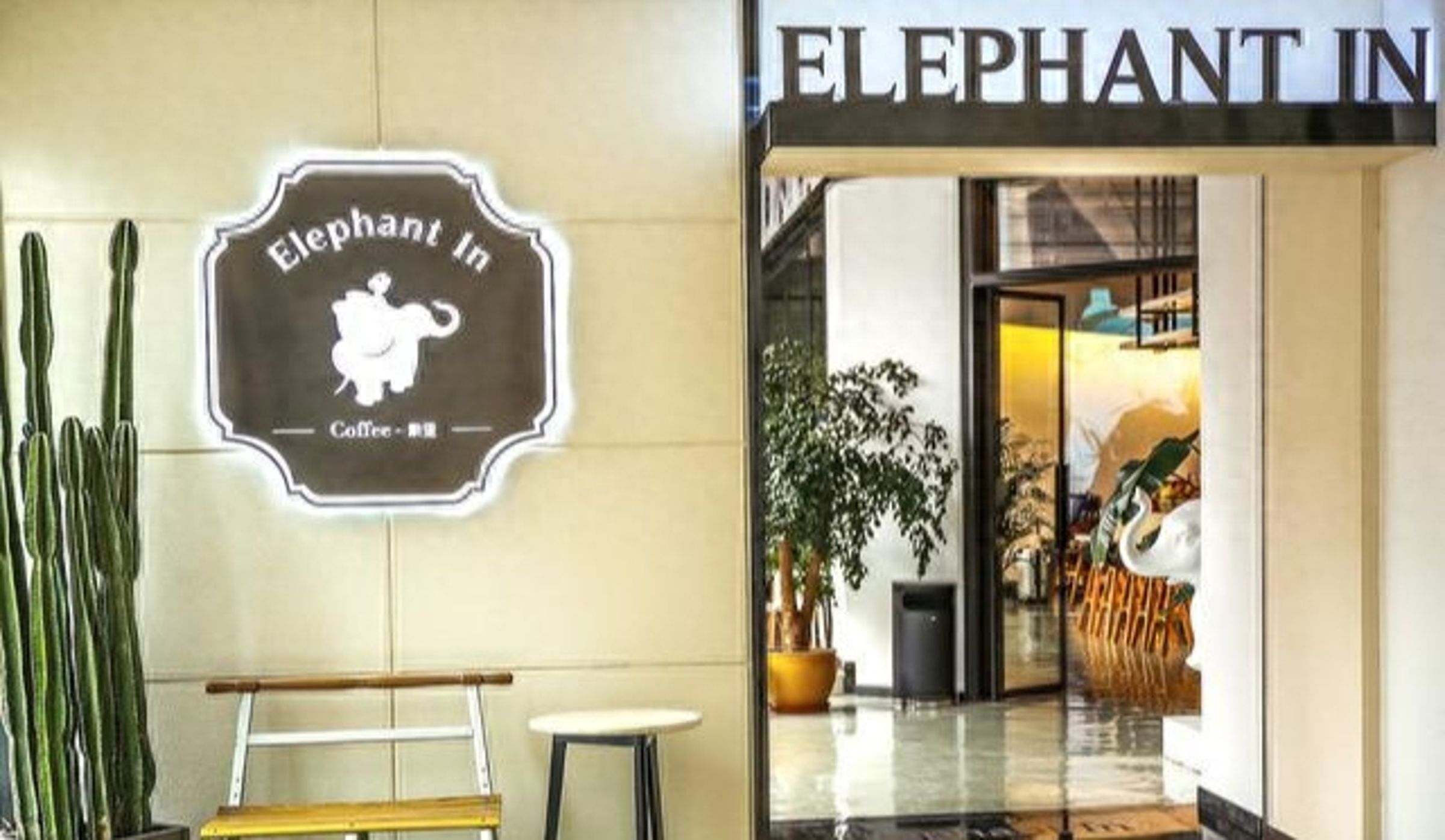 肖戰曾為咖啡店設計Logo和店內裝潢。（網路圖片）