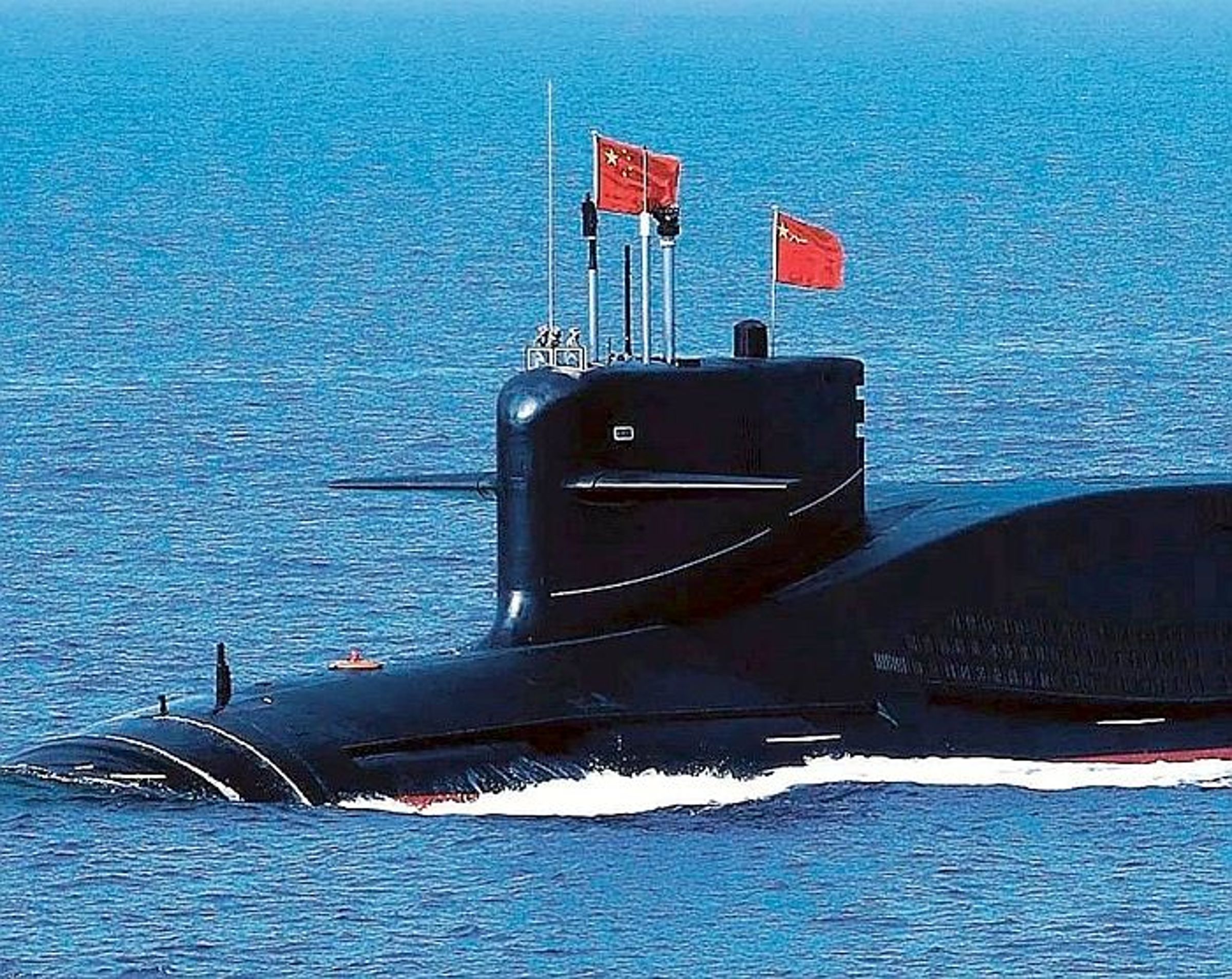 「長征15號艇」屬中共解放軍攻擊型核潛艦,圖為同型船艦。(翻攝自微博)