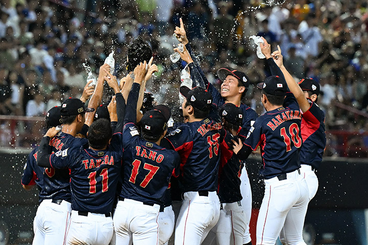 日本拿下U18首座冠軍。(翻攝自推特@samuraijapan_pr)