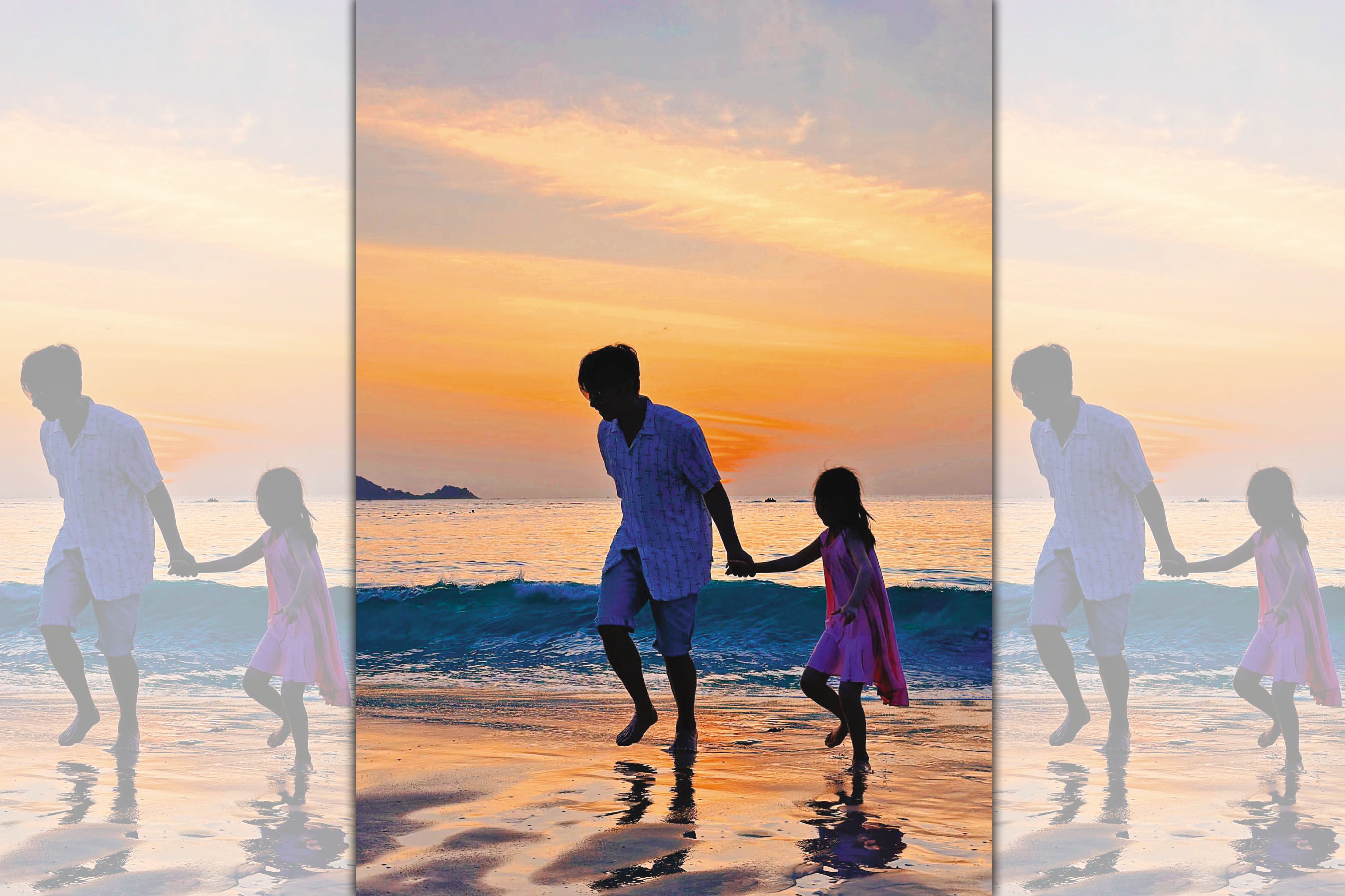 歐弟偶爾會曬跟女兒出遊的照片，表達父愛之餘，私下他也用心經營親情。（翻攝自歐弟IG）