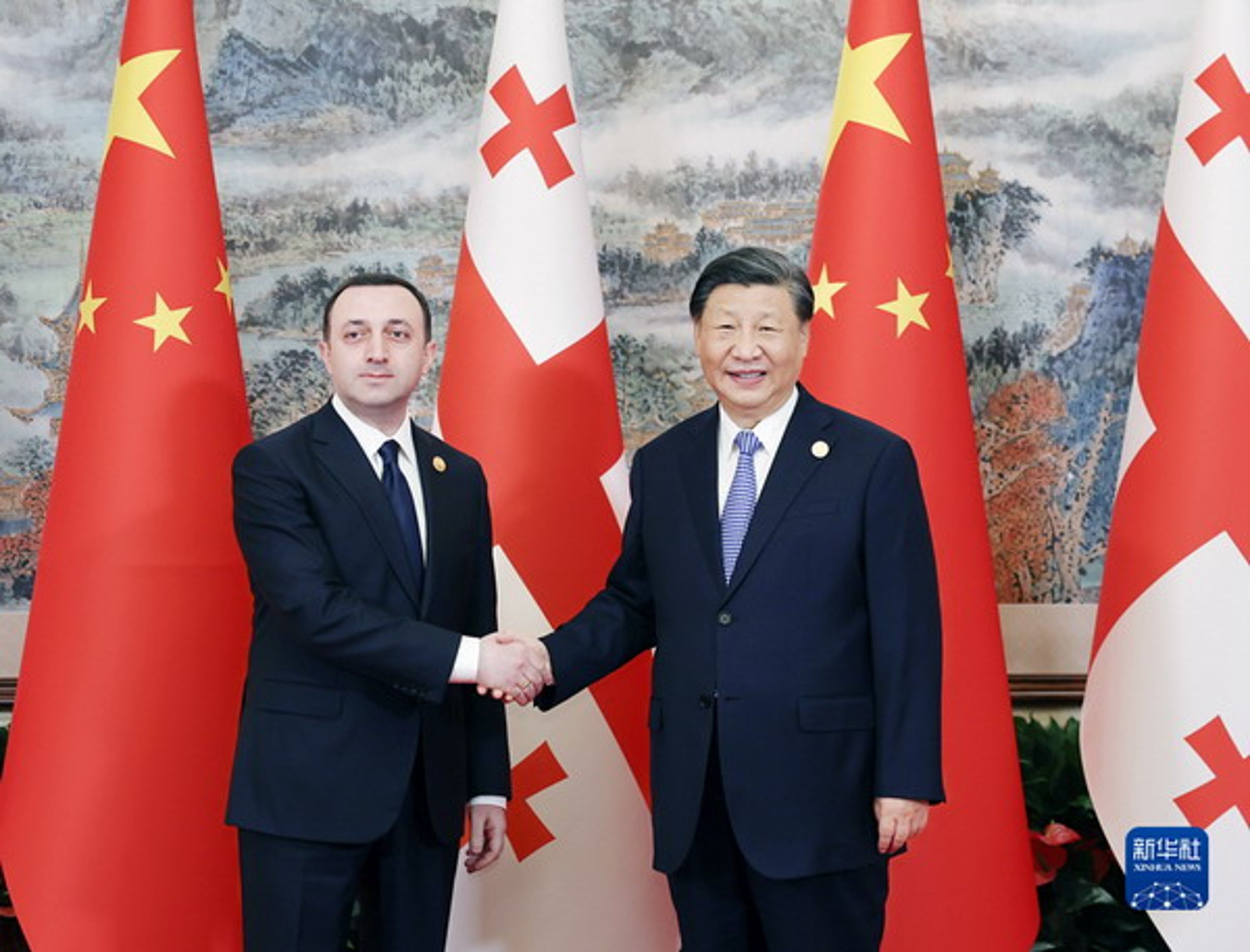喬治亞總理見完習近平，宣布給中國公民免簽！完全拒絕中華民國護照。（翻自中國外交部網站）