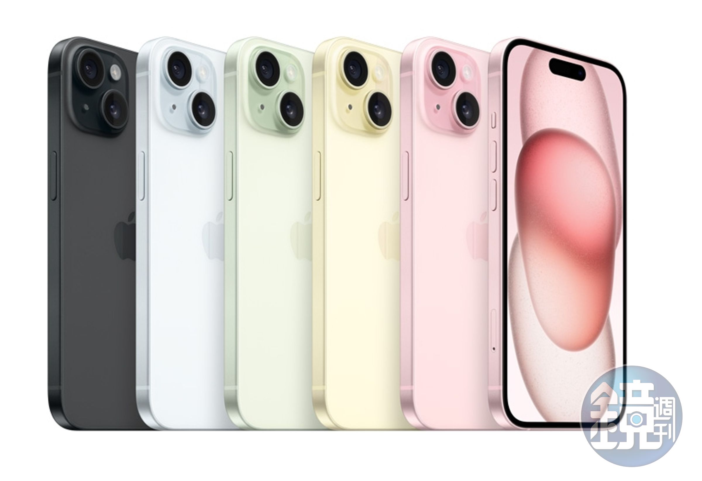 iPhone 15提供5種顏色。(翻攝自Apple官網)