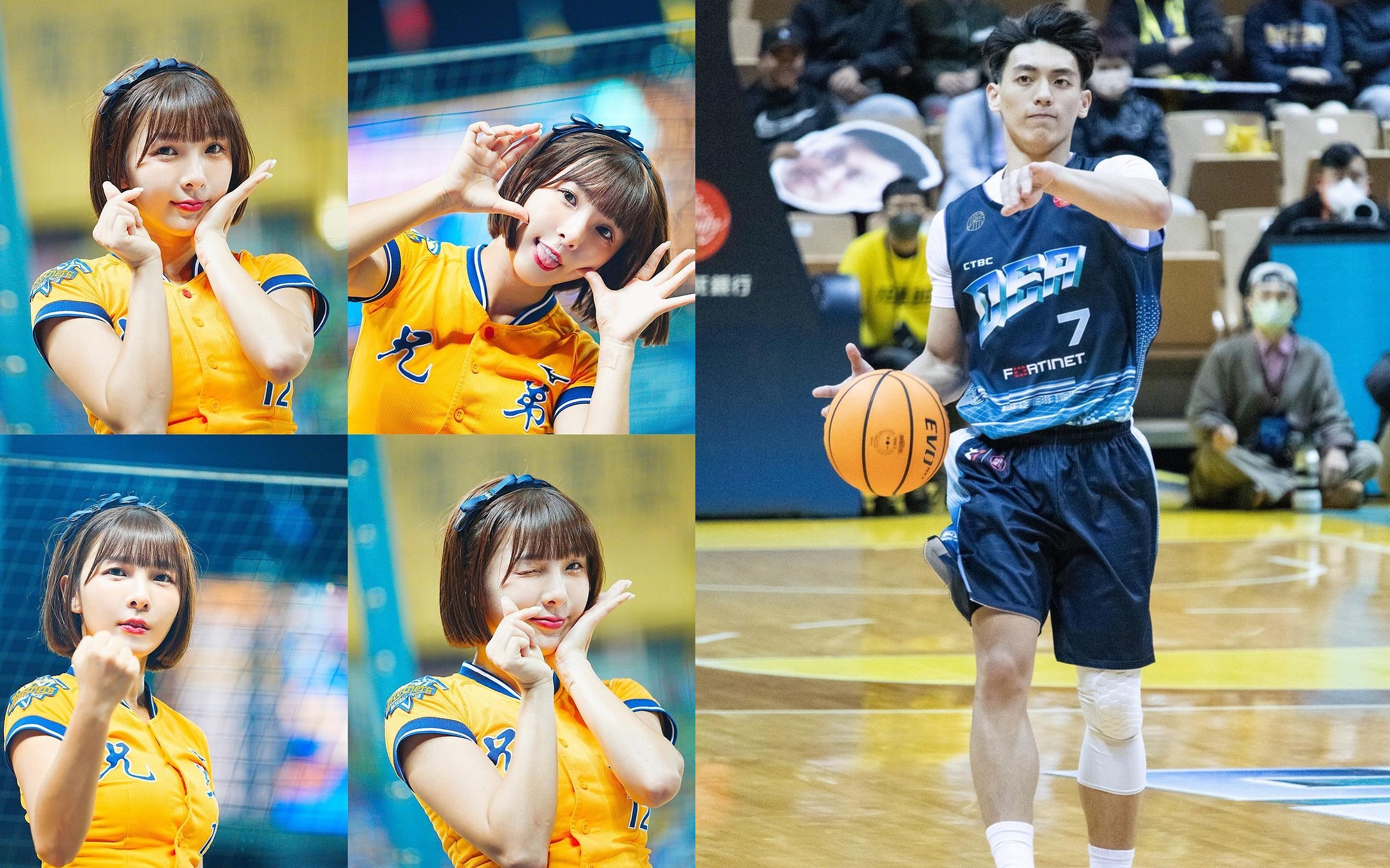 「中信兄弟」的啦啦隊女神林可、「中信特攻」的鮮肉球星魏嘉豪被爆異業結緣的姊弟情。（翻攝IG）