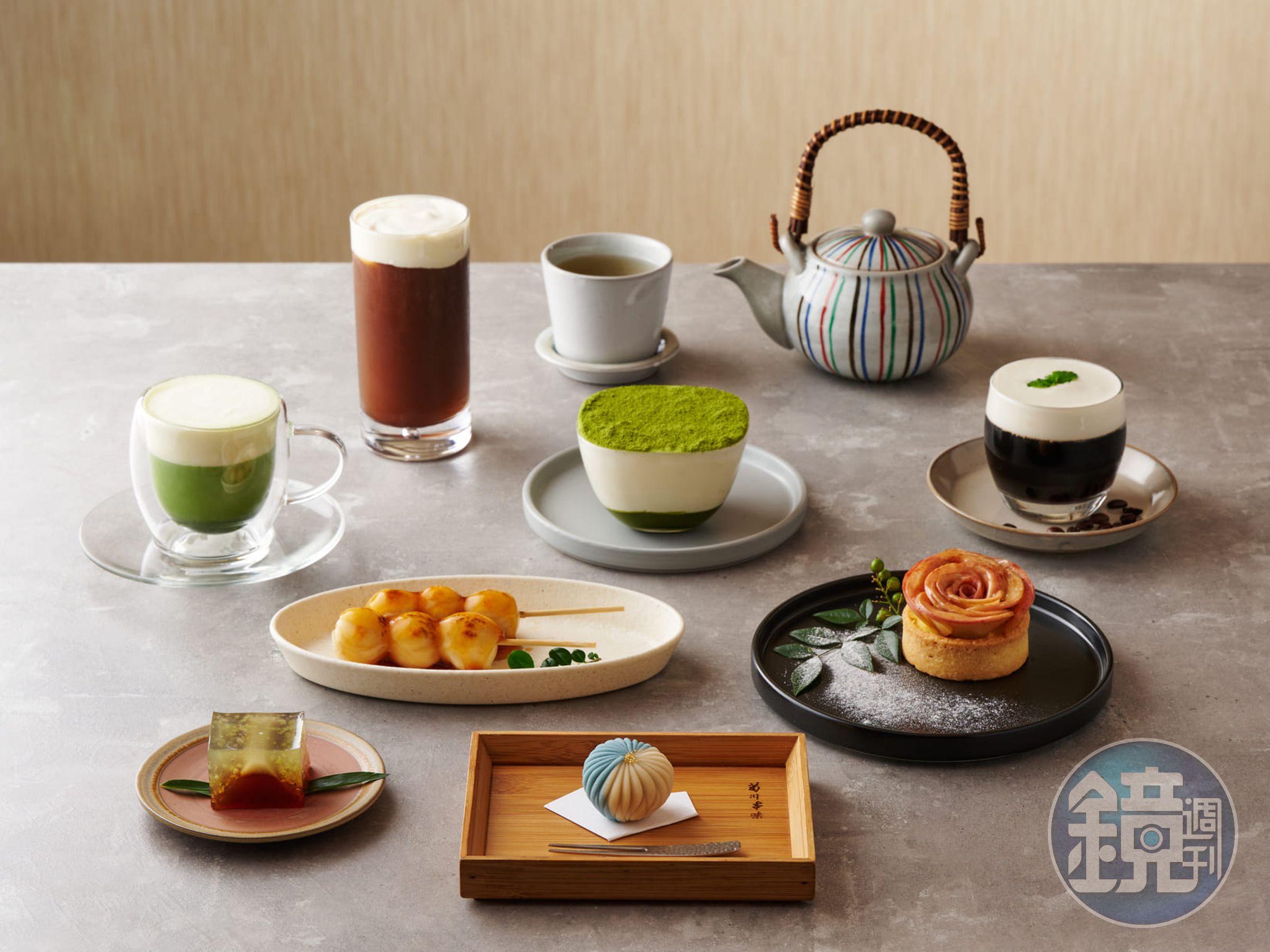 「莞固茶寮」的各式甜點做工都相當細緻，令人忍不住先開拍再吃。（頑味國際餐飲提供）