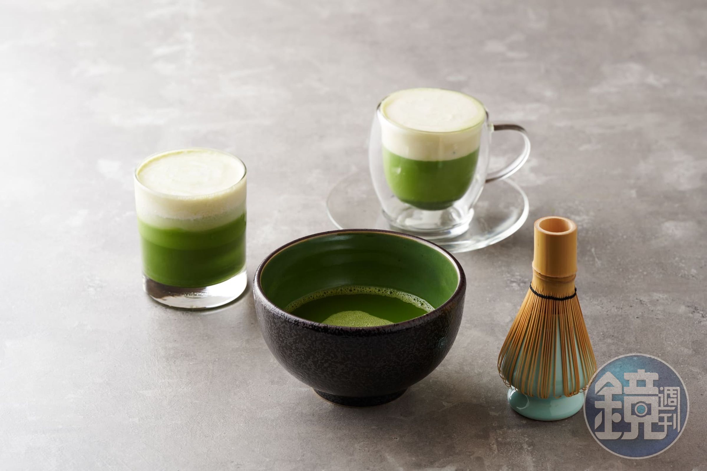 多款抹茶飲品皆選用來自日本的抹茶粉，微微苦味帶著深厚茶韻。（頑味國際餐飲提供）