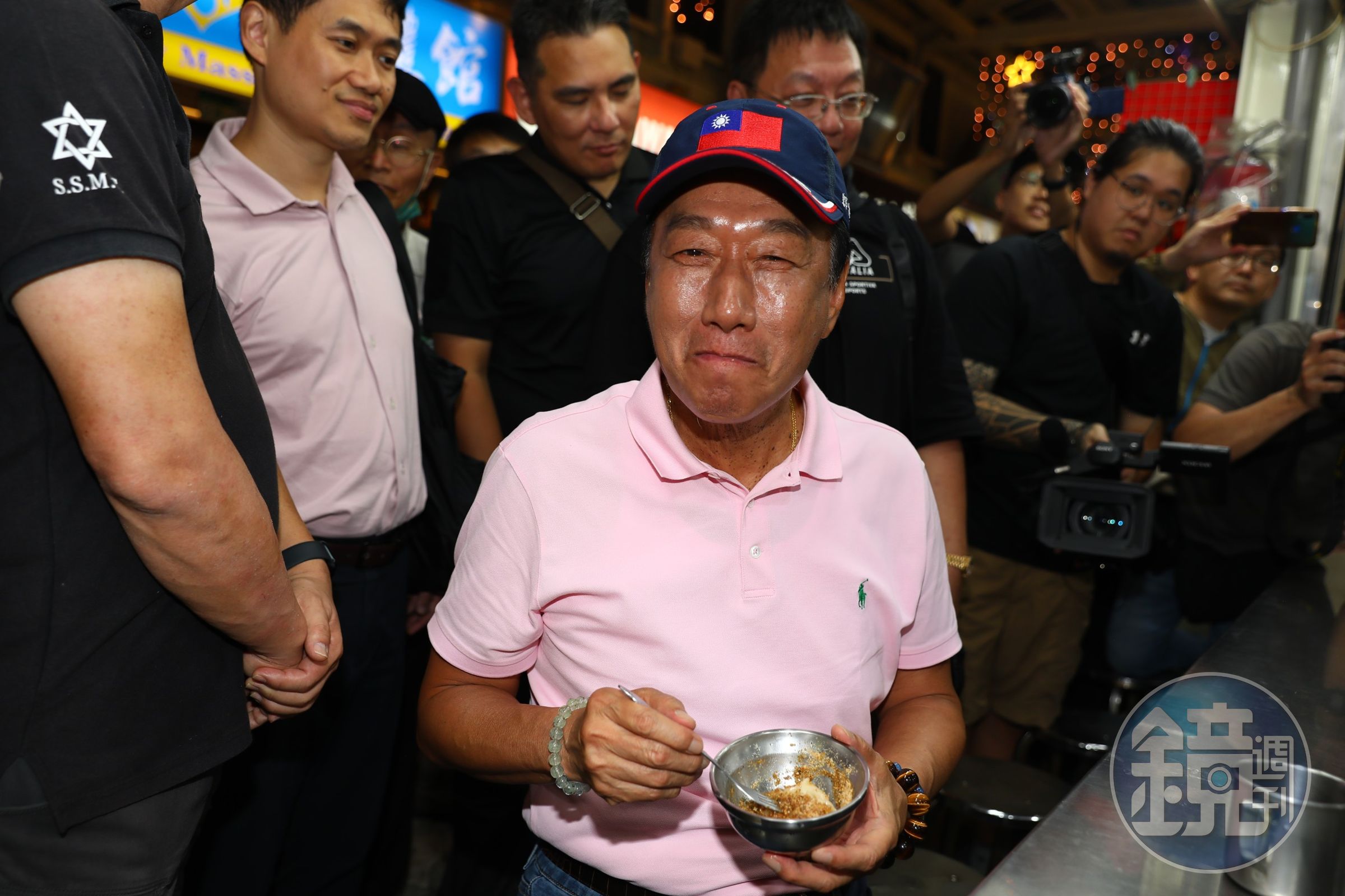 郭台銘預計明日公布副手人選;郭台銘近期晚間都前往台北市各大夜市。(本刊資料照)