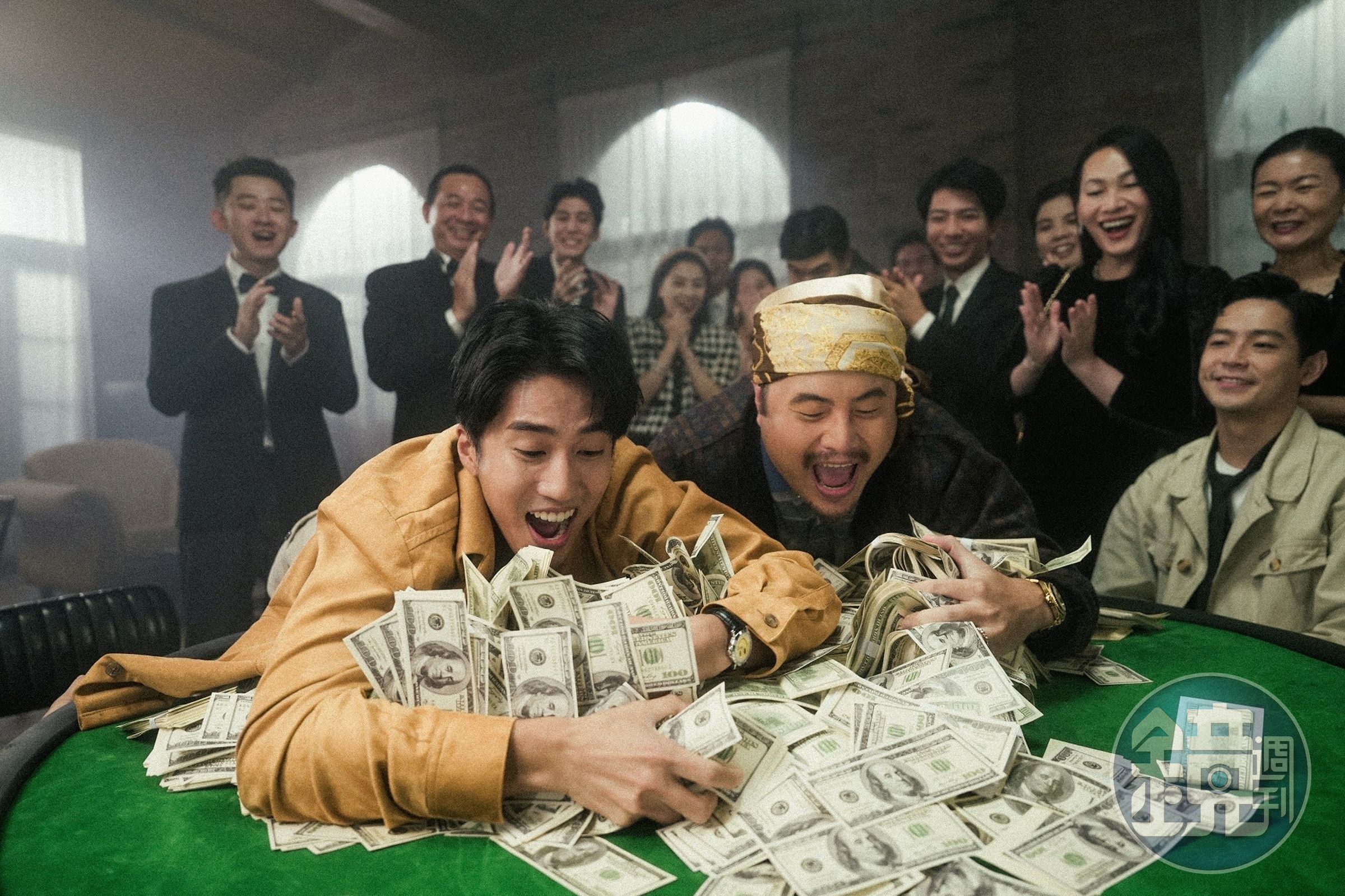 婁峻碩新歌〈Runner Runner〉MV，翻拍20多年前周星馳系列電影《賭俠》經典橋段。（想不到音樂工作室提供）