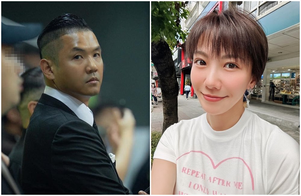 大牙周宜霈（右）遭黑人陳建州（左）告，今到北檢出庭。（翻攝大牙臉書、陳建州臉書）