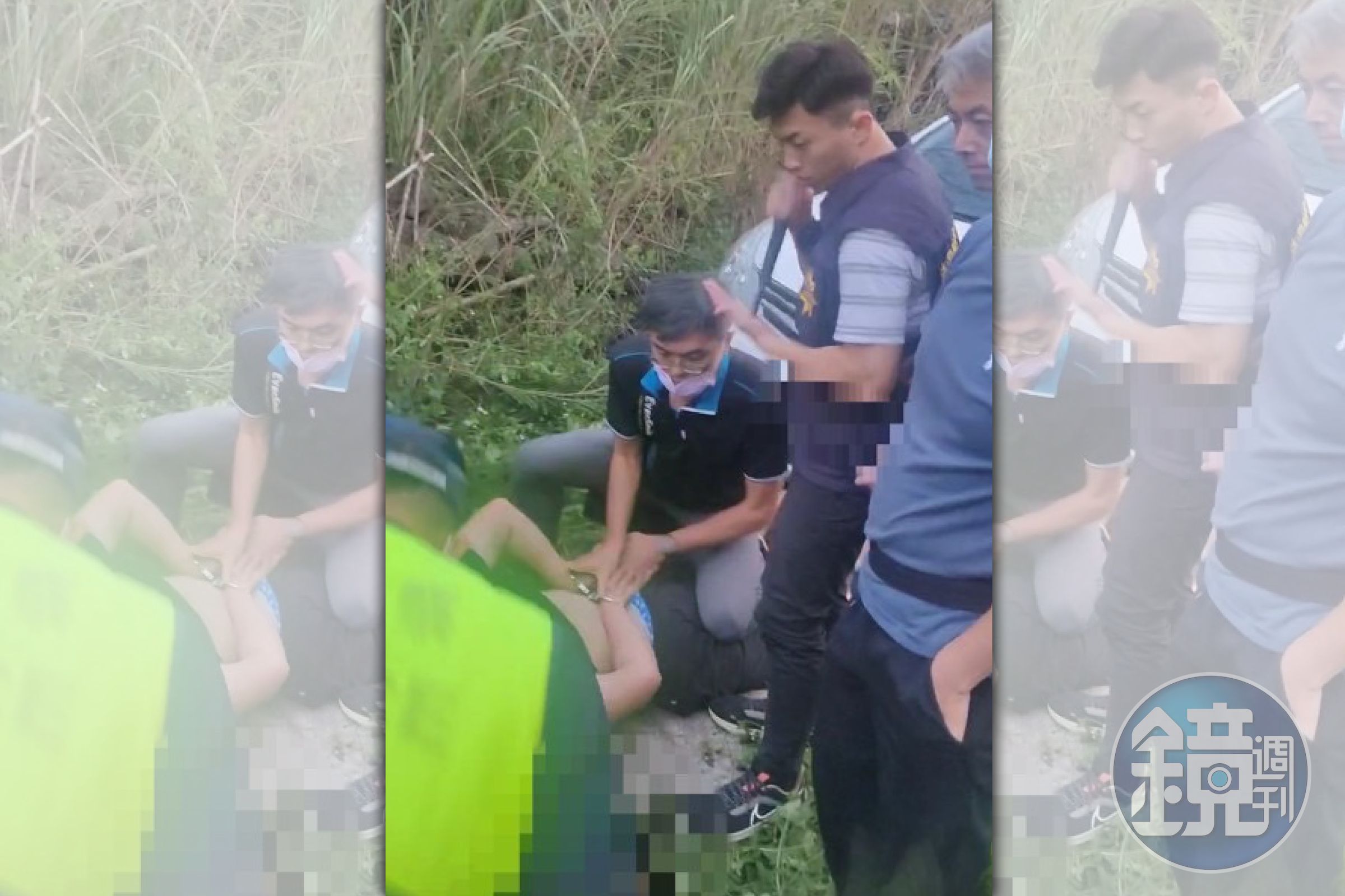 台南警方追查假車禍真擄人案件，跨海在澎湖逮捕徐姓主嫌等人。（翻攝畫面）
