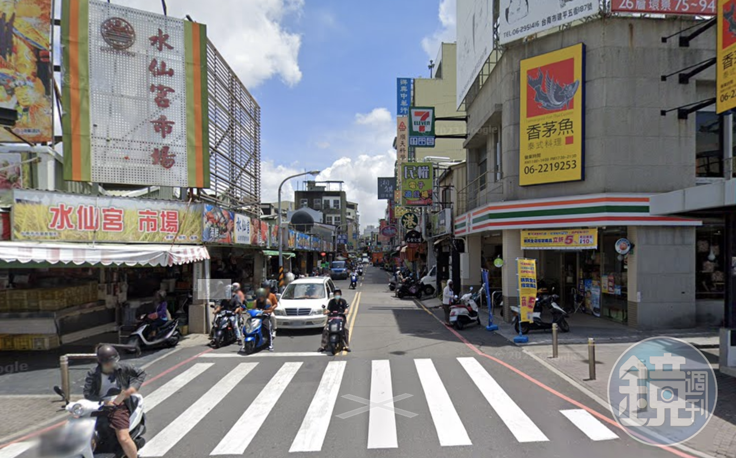台南水仙宮市場附近常有人隨地便溺,原以為是街友,未料一查竟是附近住戶拉的。(翻攝自Google Maps)