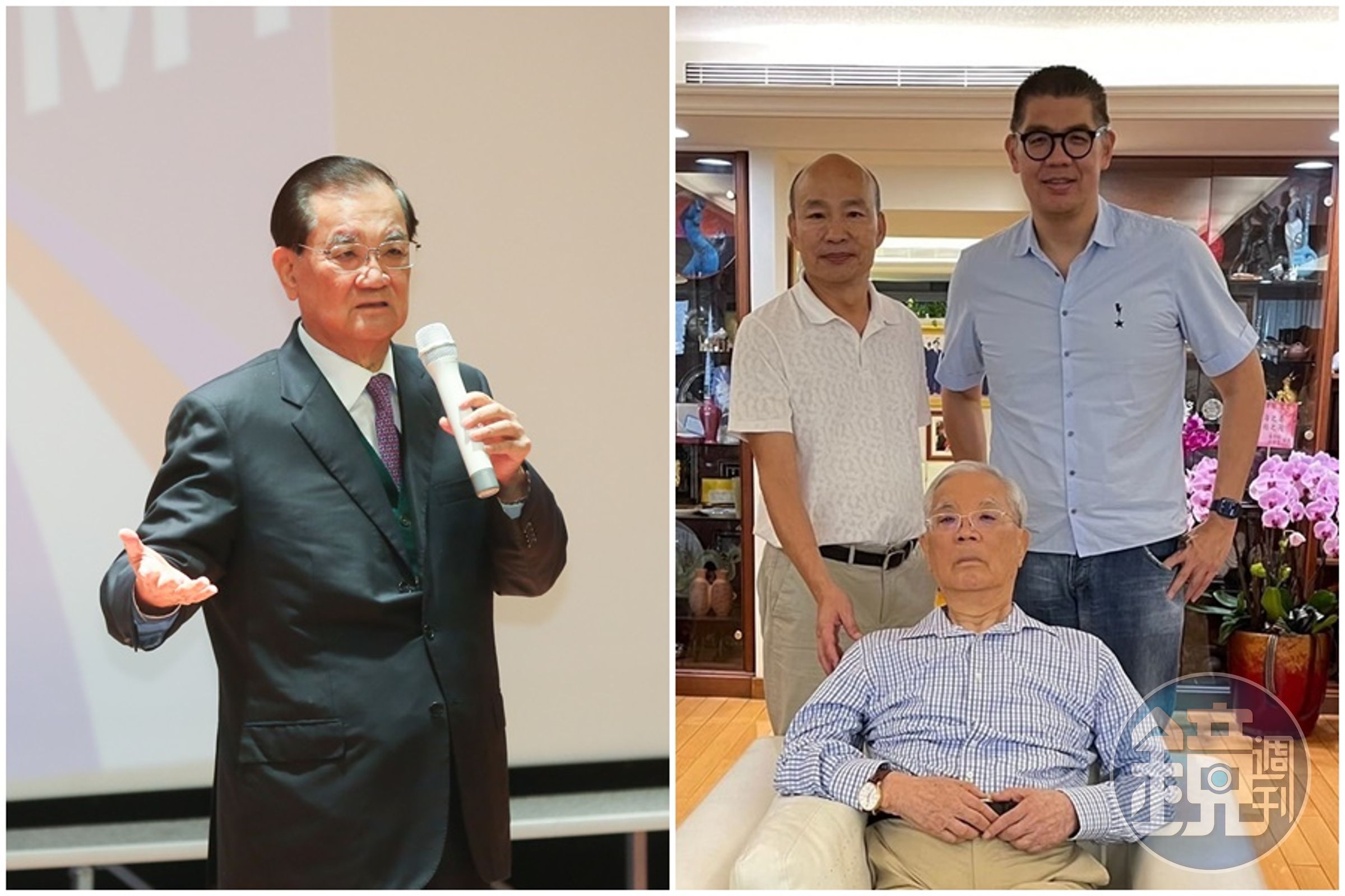 連勝文在臉書PO出父子倆與韓國瑜的合照。(本刊資歷照,翻攝自連勝文臉書)