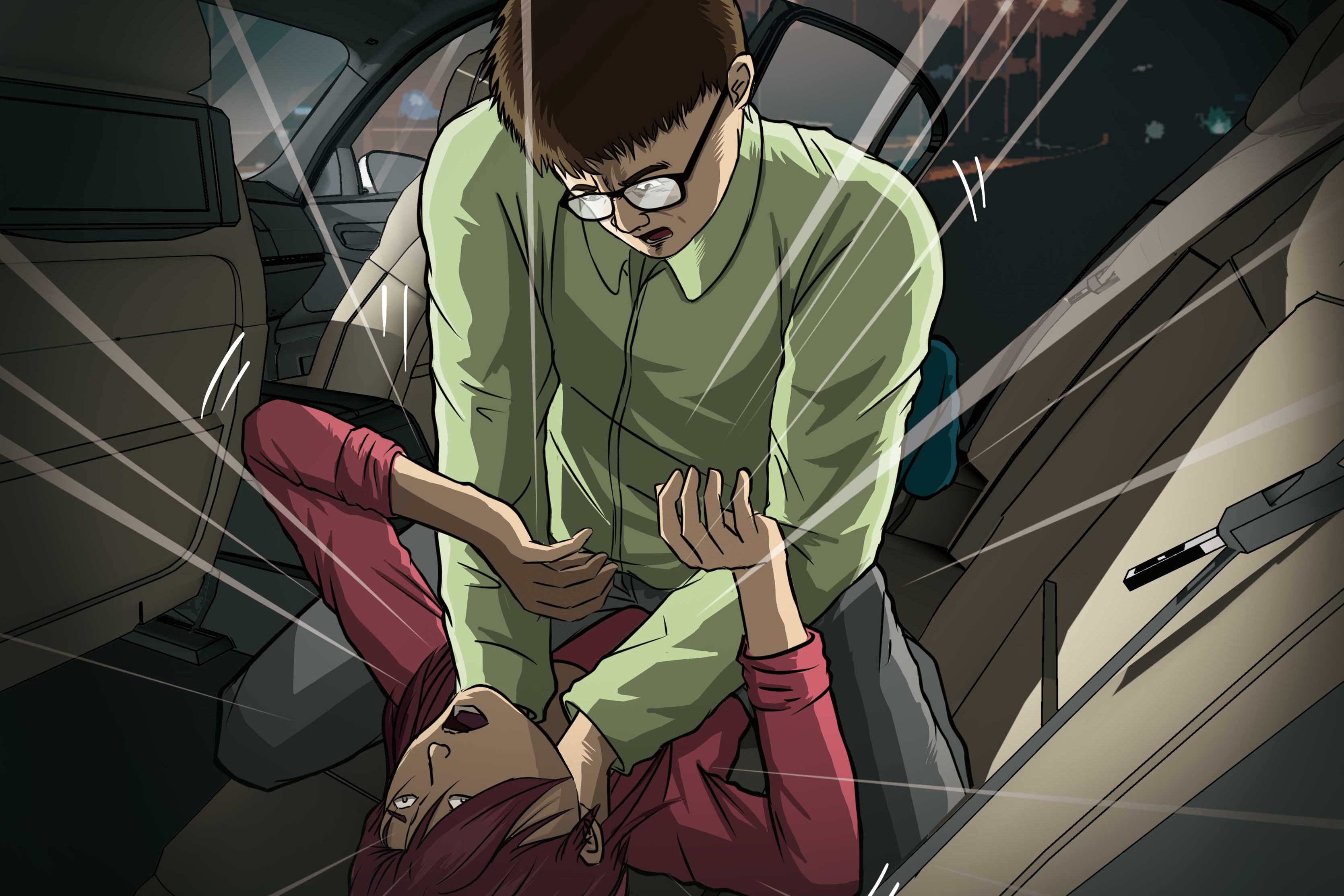 陳姓男子與越南籍范姓前妻在車內發生口角，陳一氣之下將范掐死。