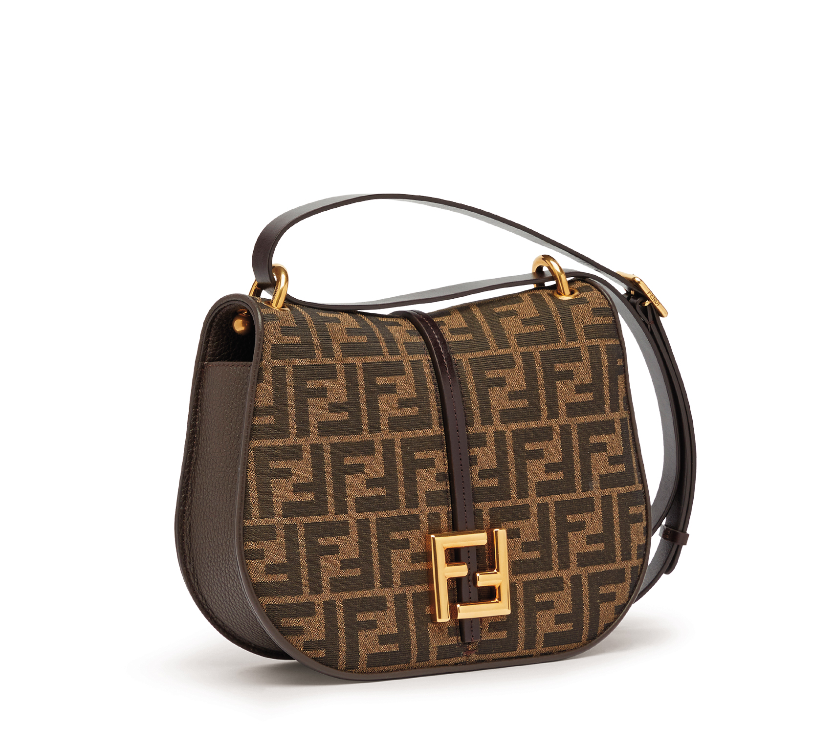 FENDI  C'mon FF緹花款式包款（中型） NT$91,000。（FENDI提供）