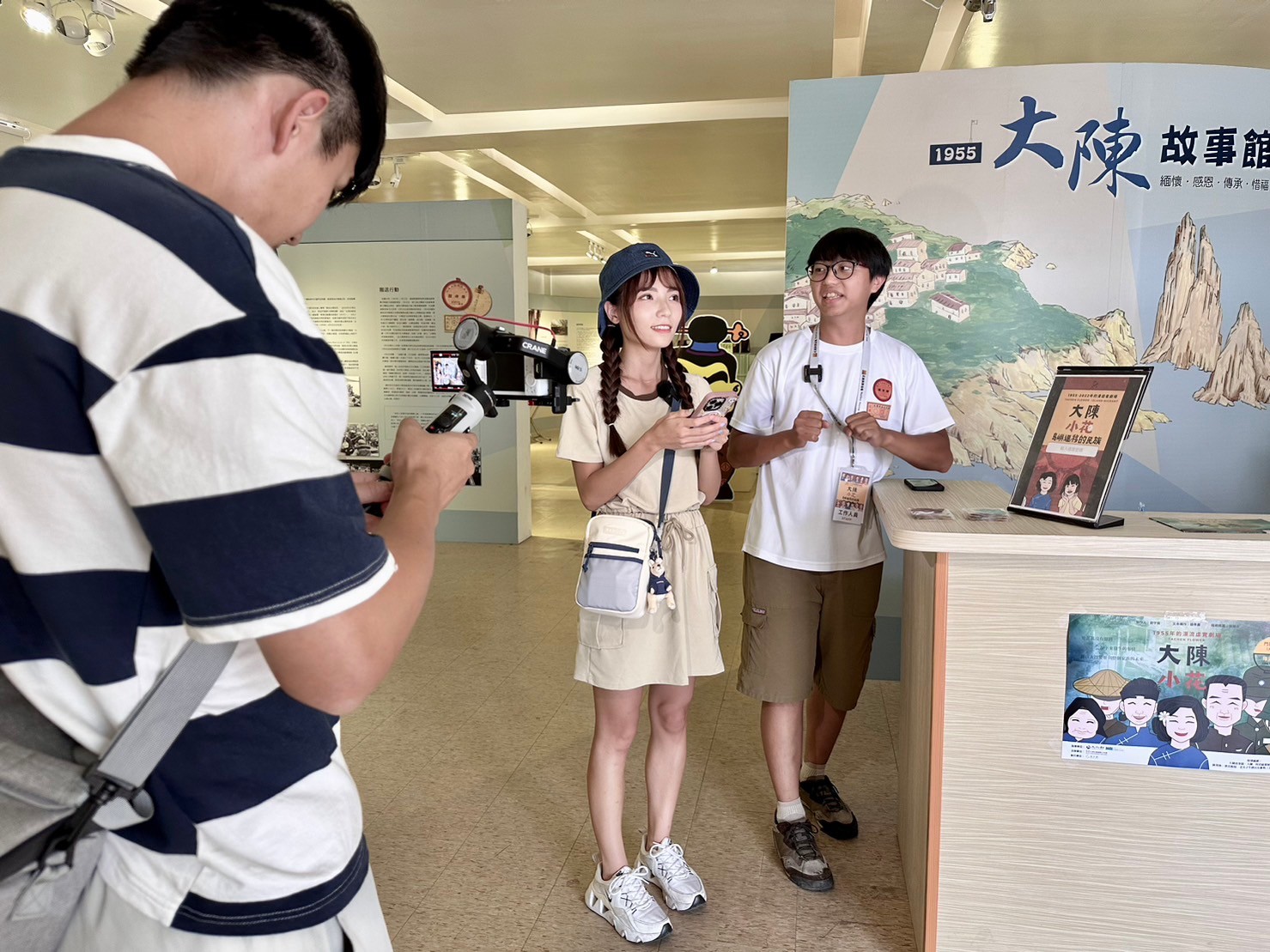 花蓮大陳新村有全台唯一的大陳故事館，獨特文化吸引網紅Haven造訪。（信義房屋提供）