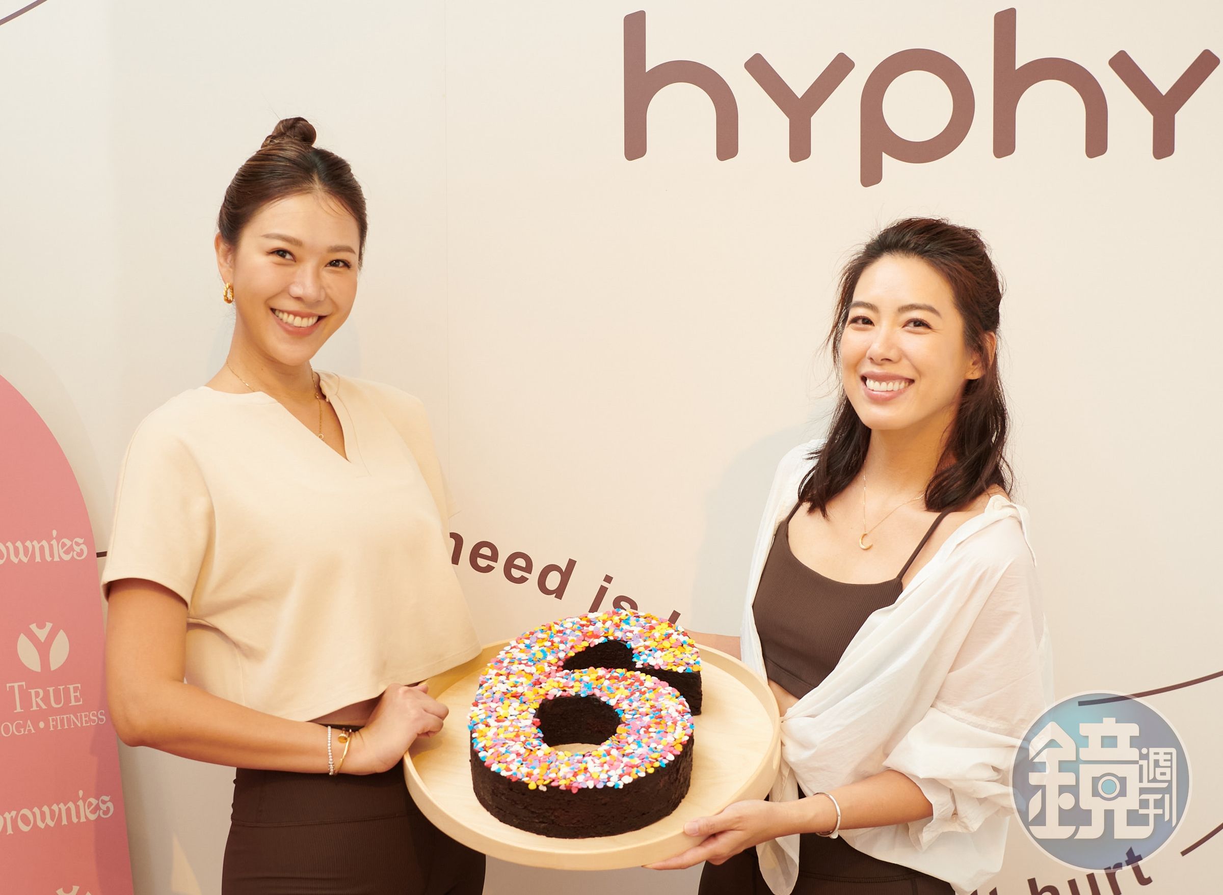 林又立和林可彤合開的瑜伽教室「hyphy」今（15）日舉行6週年派對。（hyphy提供）