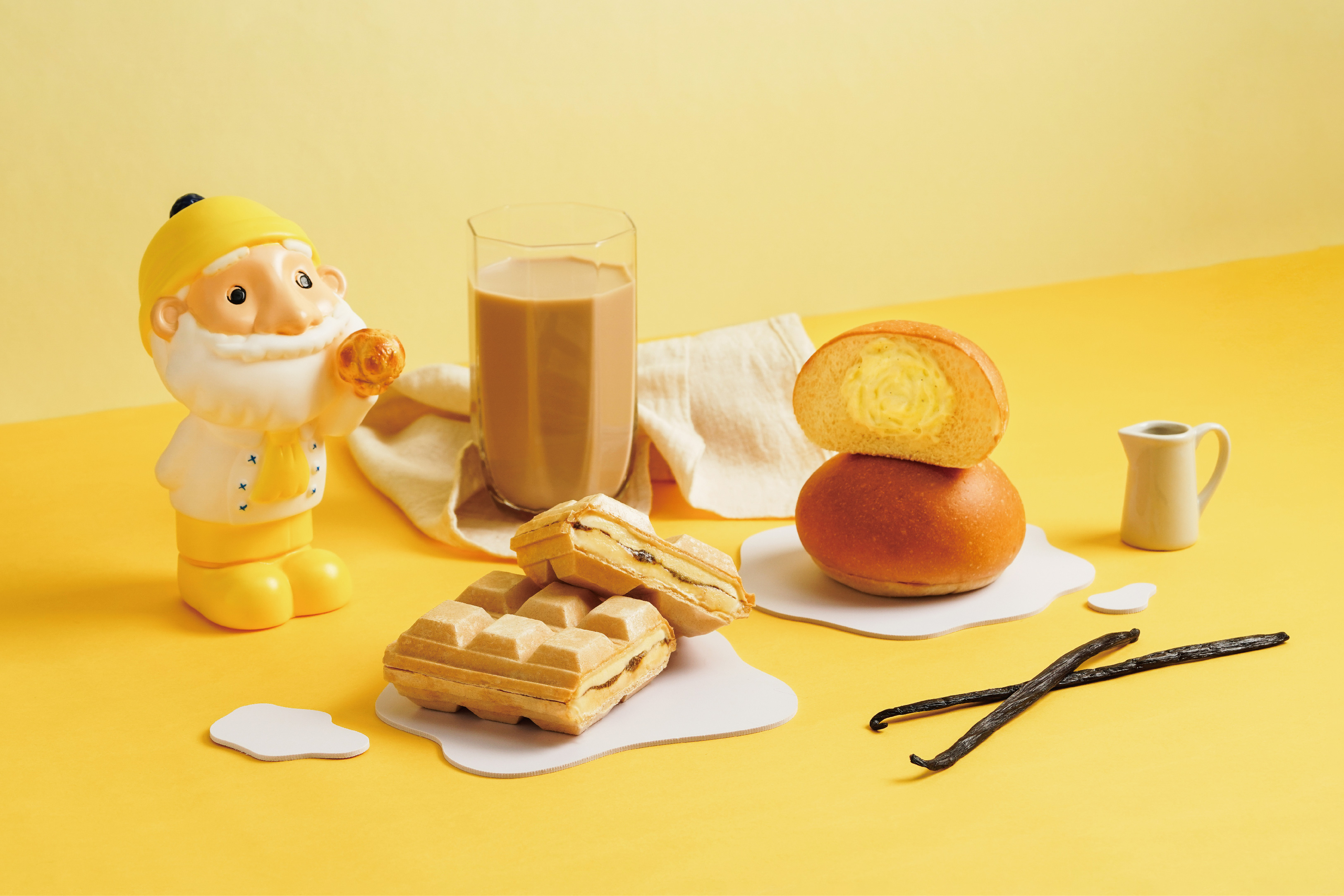「beard papa’s」在入秋之際和全家攜手推出3款卡士達甜品。