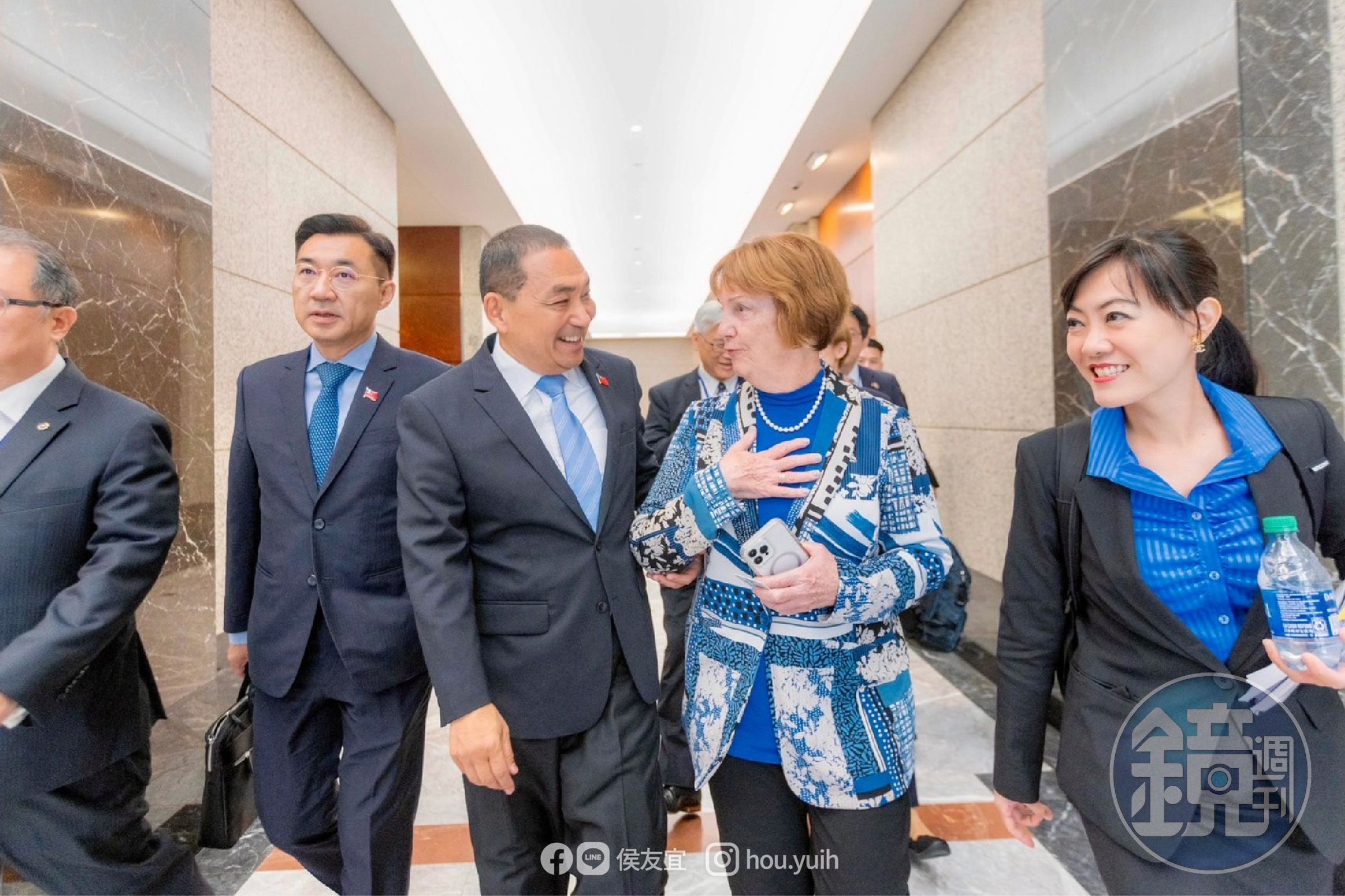侯友宜赴美期間於紐約拜會外交政策全國委員會、外交關係委員會等智庫。（翻攝自臉書＠侯友宜）
