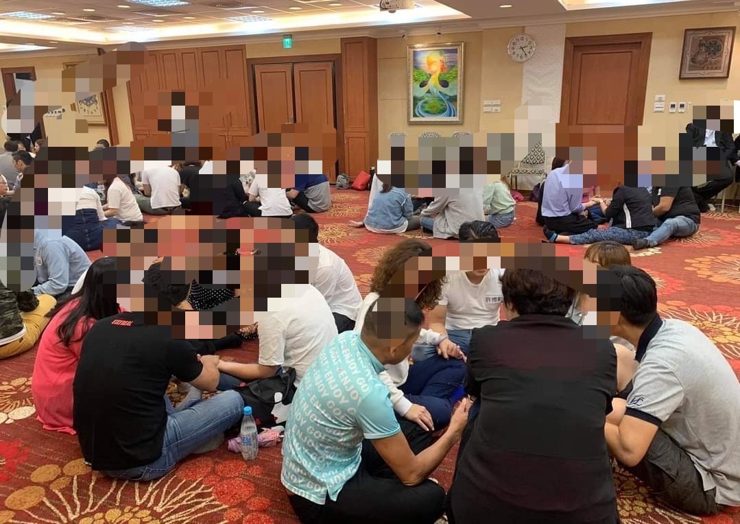 有學員質疑該公司講師未具心理師資格，卻帶領團體心理諮商及治療，已向衛服部檢舉。（讀者提供）