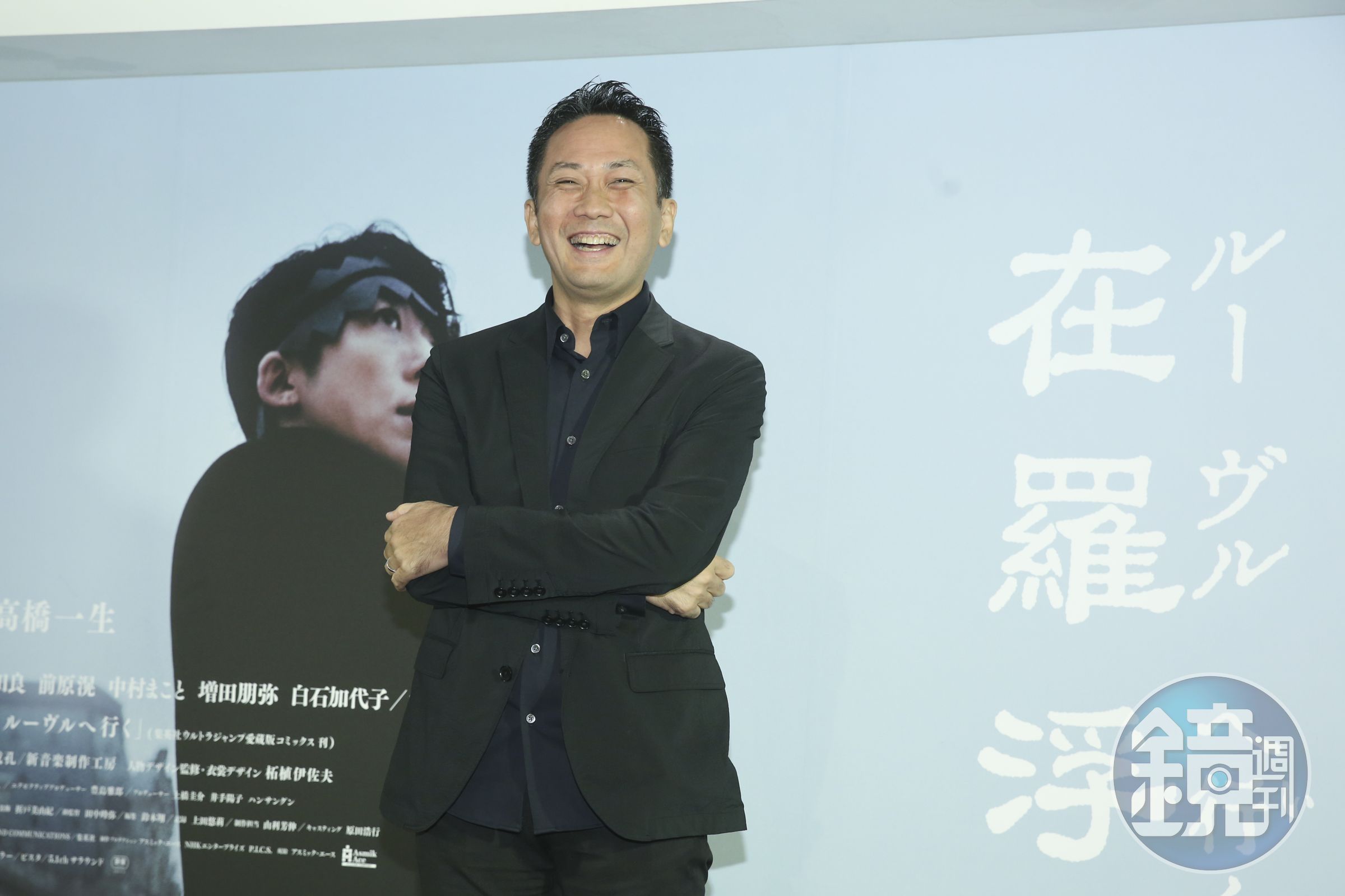 導演渡邊一貴第一次訪台,大吃台灣美食喊好滿足。