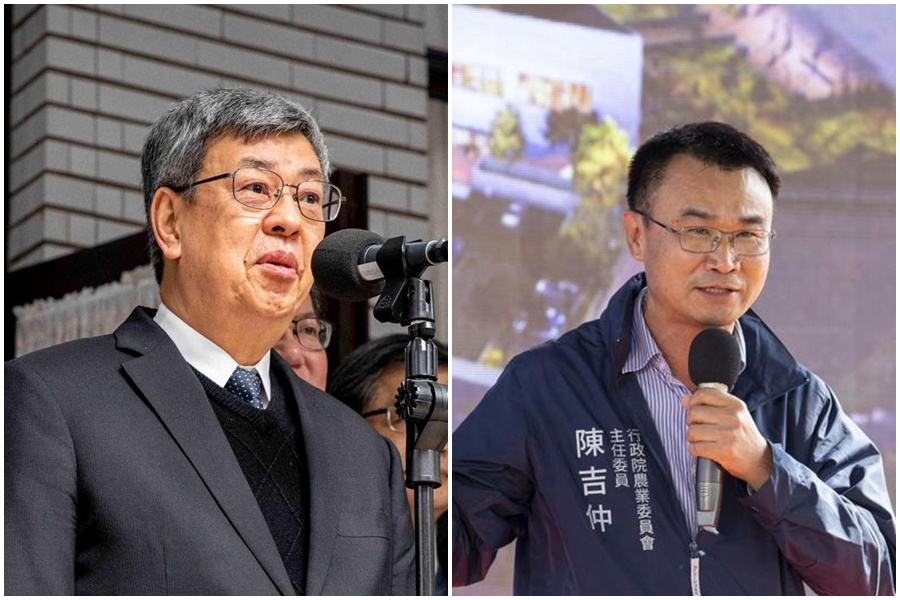 行政院澄清，陳建仁（左）並無核准陳吉仲（右）的請辭。（本刊資料照）