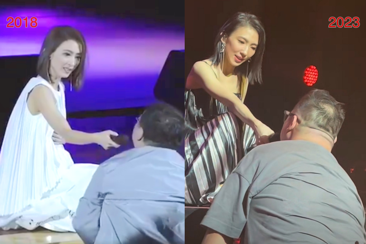 戴佩妮上週開唱又遇到5年前唱〈怎樣〉走音的男歌迷。（網路圖片）