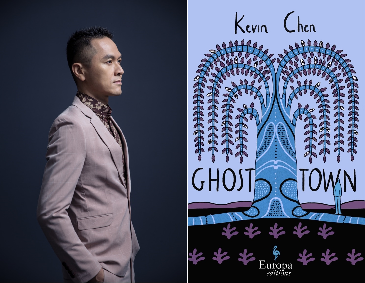 鏡文學作家陳思宏的長篇小說《鬼地方》，英文版（右）於去年10月在北美發行受到關注。（文化部提供）