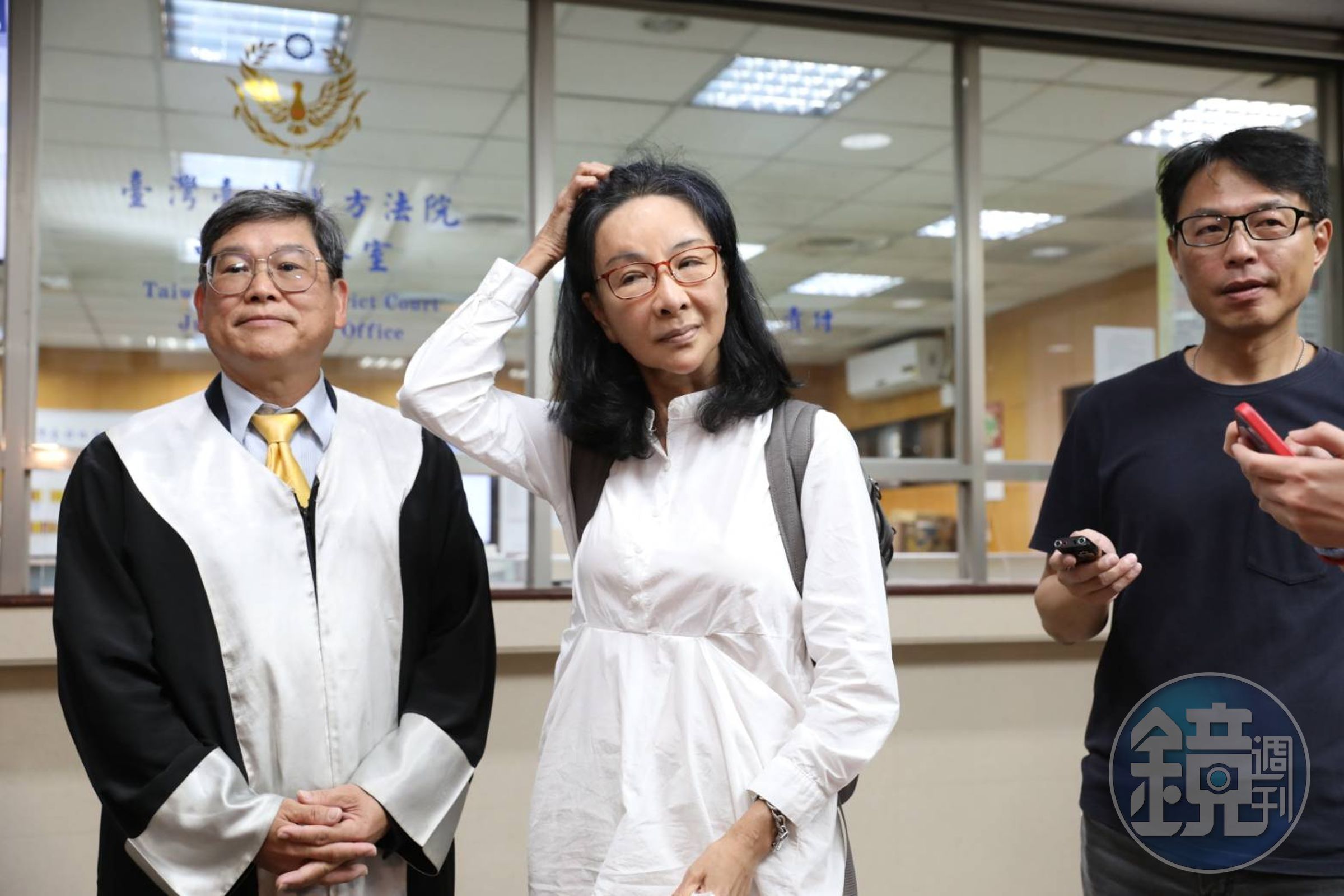 張淑娟(圖)透露周玉蔻在法庭上向她道歉,但她不願接受,她反問現場的大家,「一個受害人,請問有原諒加害人的義務嗎?」