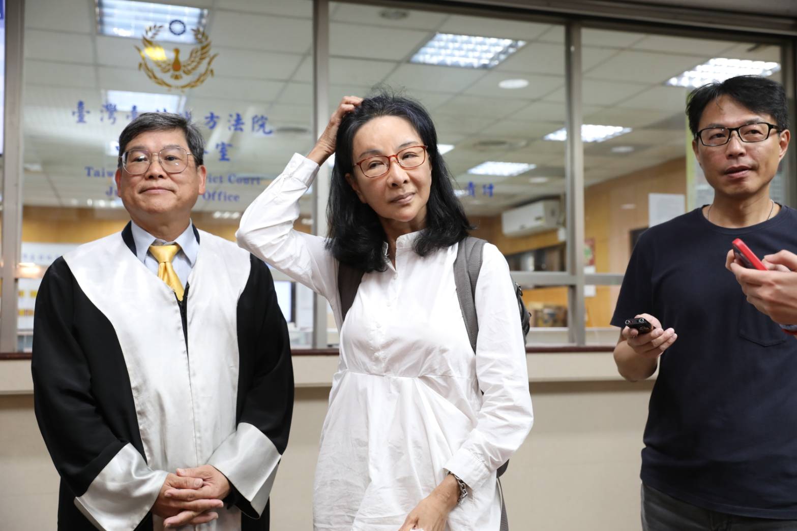 張淑娟（圖）透露周玉蔻在法庭上向她道歉，但她不願接受，她反問現場的大家，「一個受害人，請問有原諒加害人的義務嗎？」