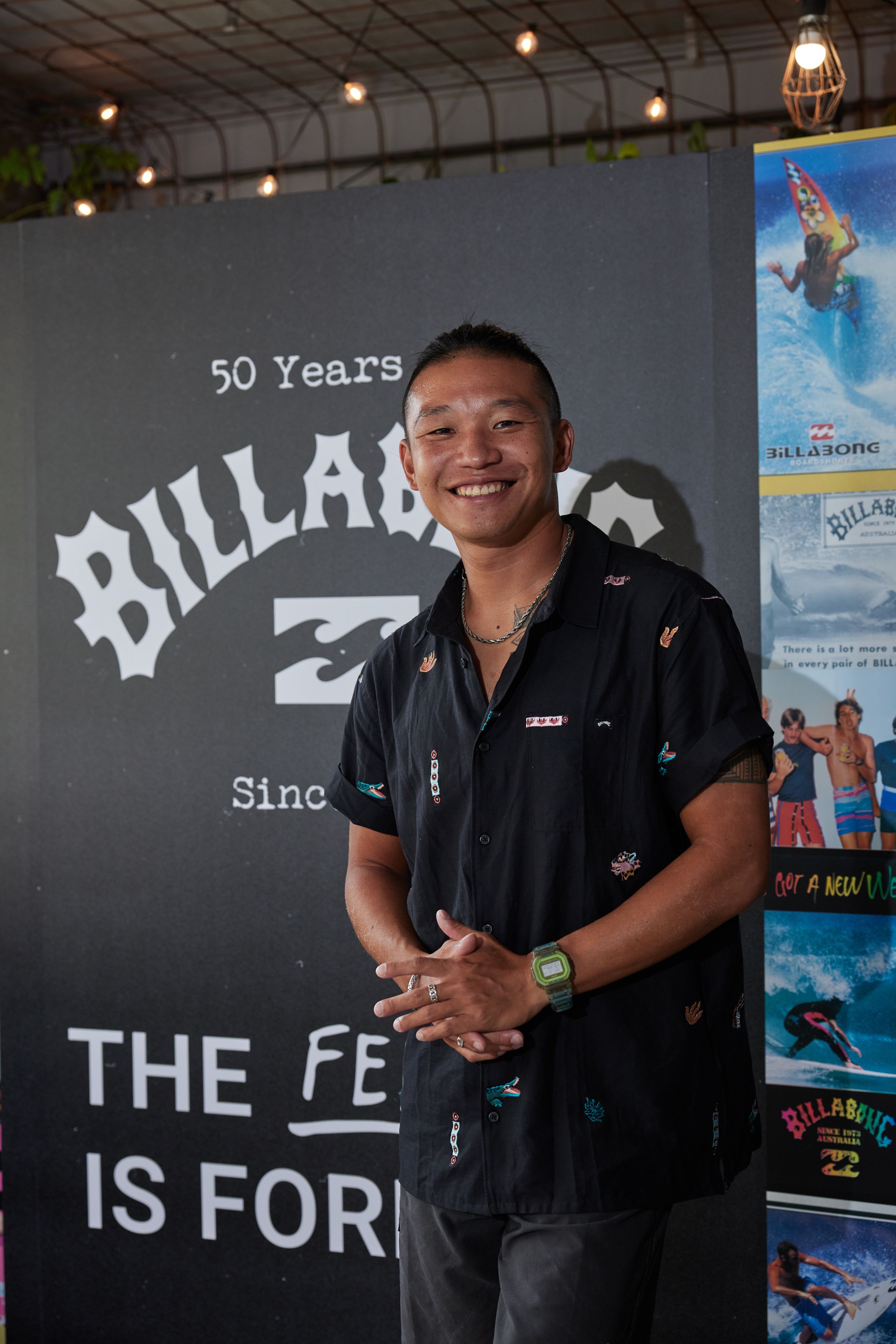 BILLABONG贊助的臺灣職業衝浪選手Lucas袁承志。