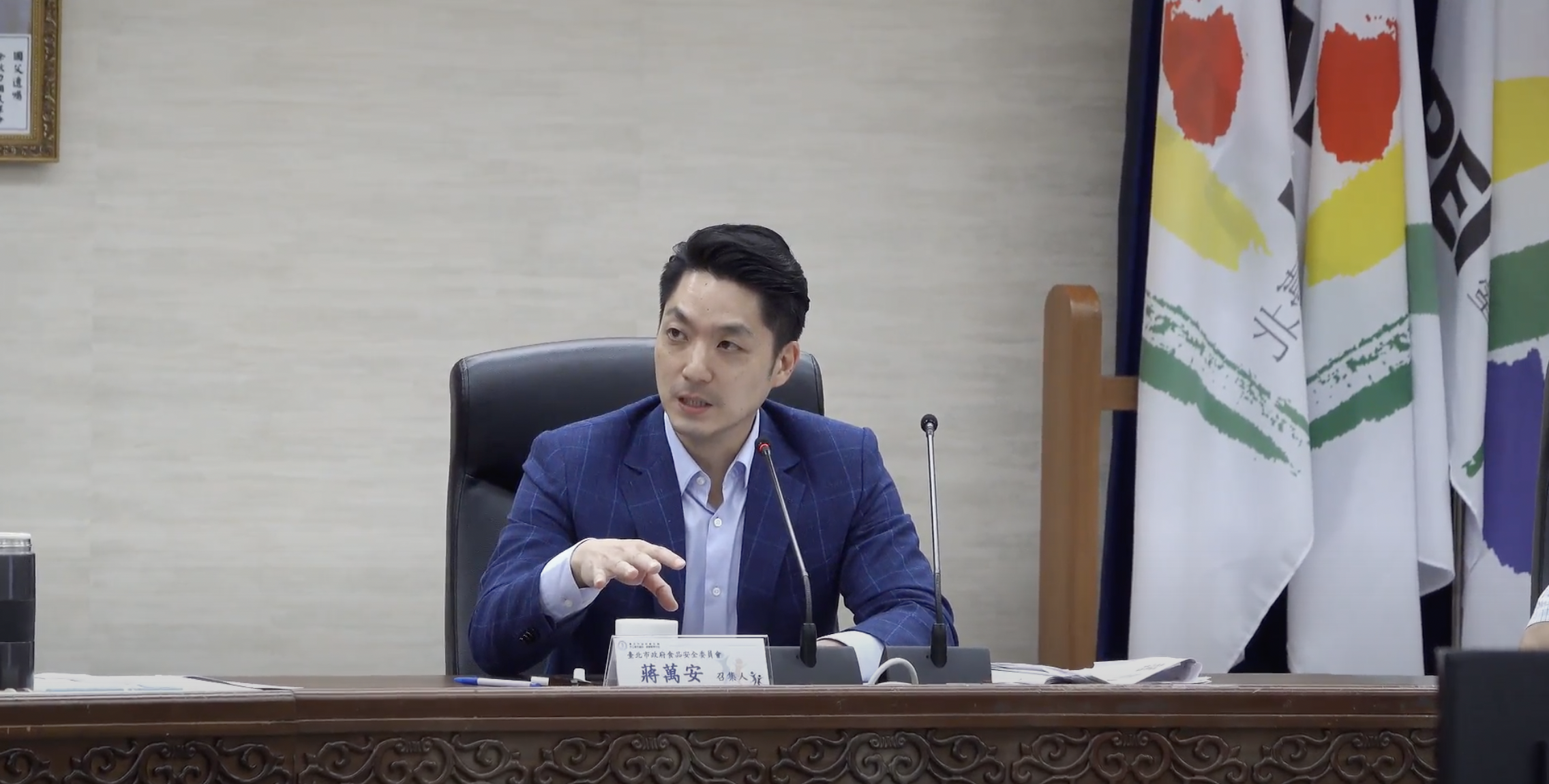 台北市長蔣萬安19日表示,北市學校營養午餐禁用液蛋、改用全蛋。(台北市政府提供)