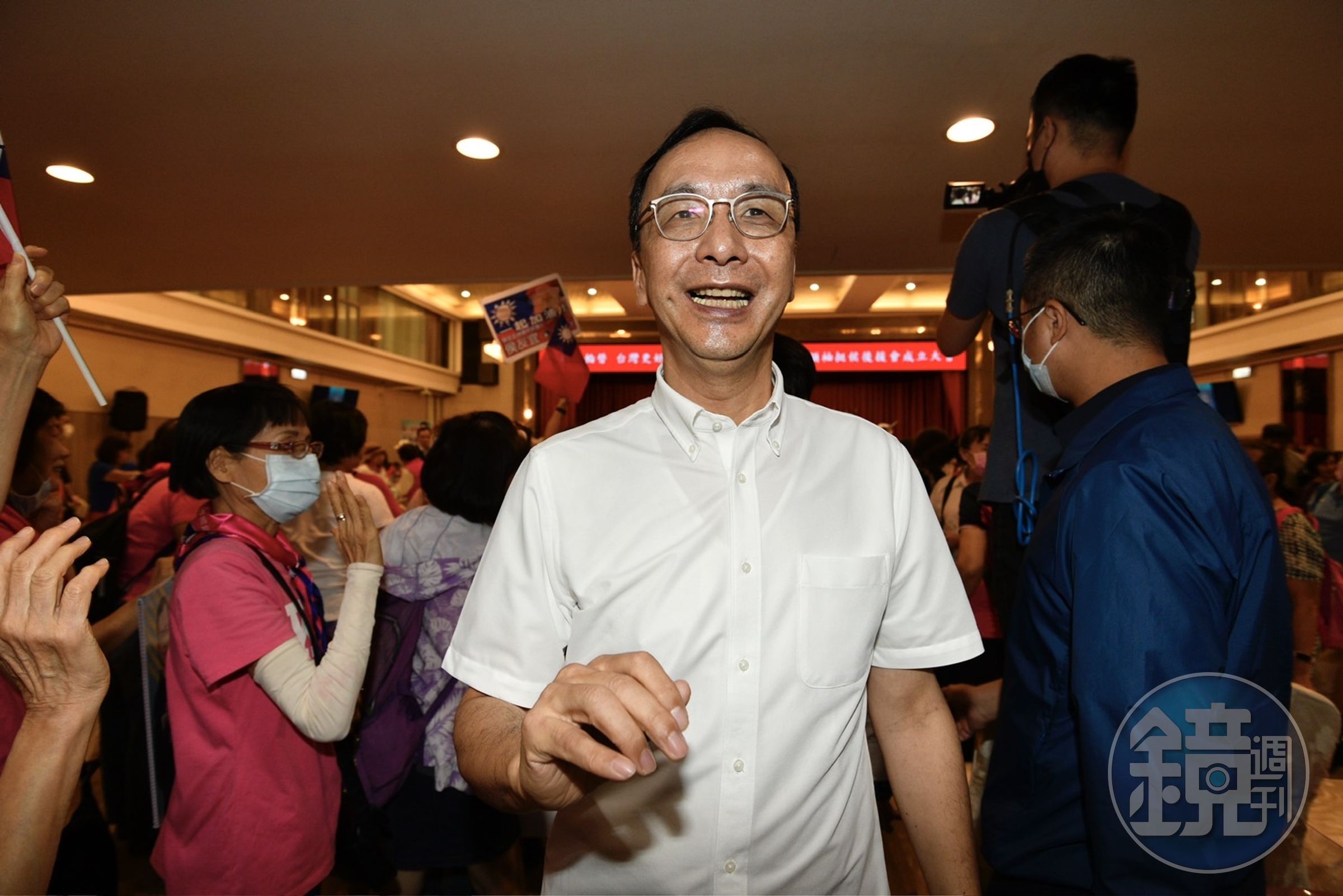 國民黨主席朱立倫表示，黨內的一對一民調顯示，不論是侯友宜或柯文哲，都穩定領先賴清德。（本刊資料照）