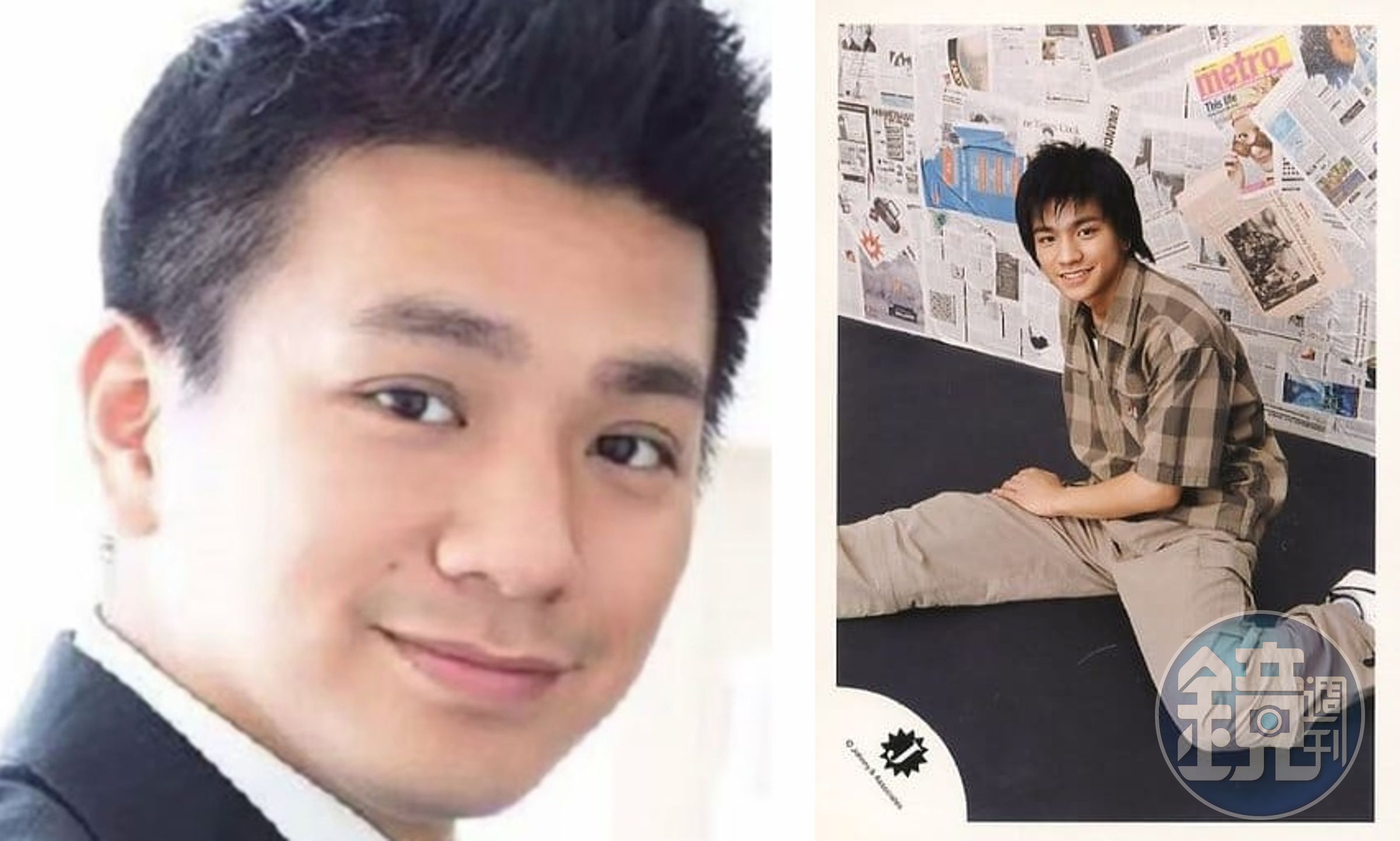 飯田恭平曾在現任存在的男團「Kis-My-Ft2」出道，他站出來加入「傑尼斯受害者協會」受到極大關注；右為他的昔日照片。（翻攝網路）