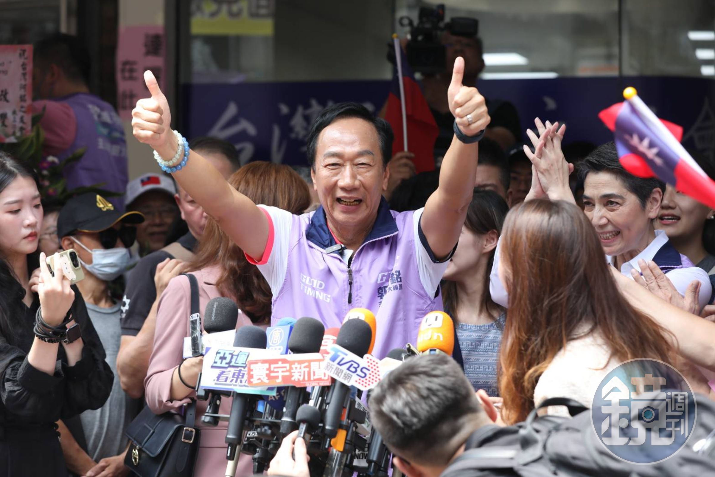 郭台銘(圖)針對高虹安的爭議表示「人在做天在看」,希望各界用相同標準,檢驗執政黨所有立委與助理。