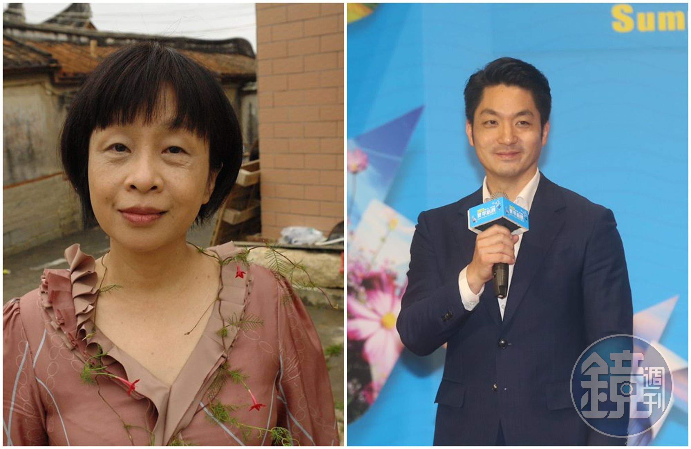 李昂（左圖）搭捷運沒被讓坐，憤怒點名蔣萬安（右圖）有什麼看法。（翻攝李昂臉書、本刊資料照）
