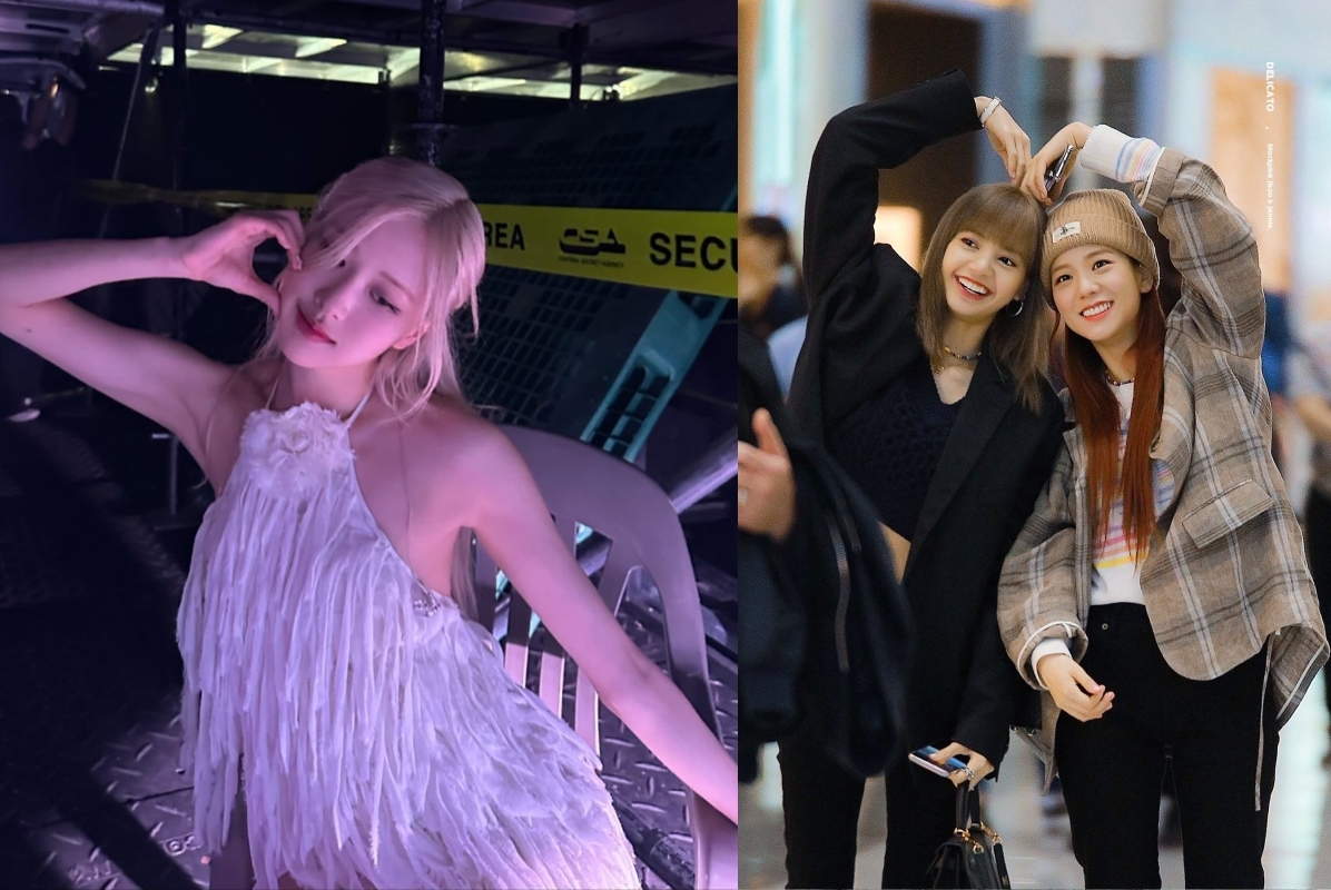 BLACKPINK傳出只有ROSÉ(左)確定與YG娛樂續約,Lisa與Jisoo已各自另簽新東家。(網路圖片)