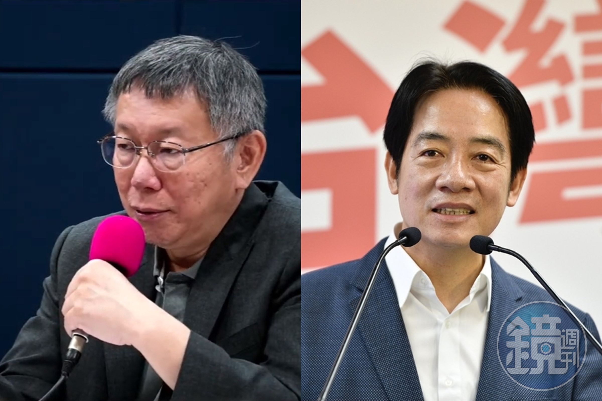 總統參選人賴清德(右)與柯文哲(左)今同天發表長照與醫療政策,對台灣長照問題提出各自見解。(左圖翻攝自柯文哲YouTube)