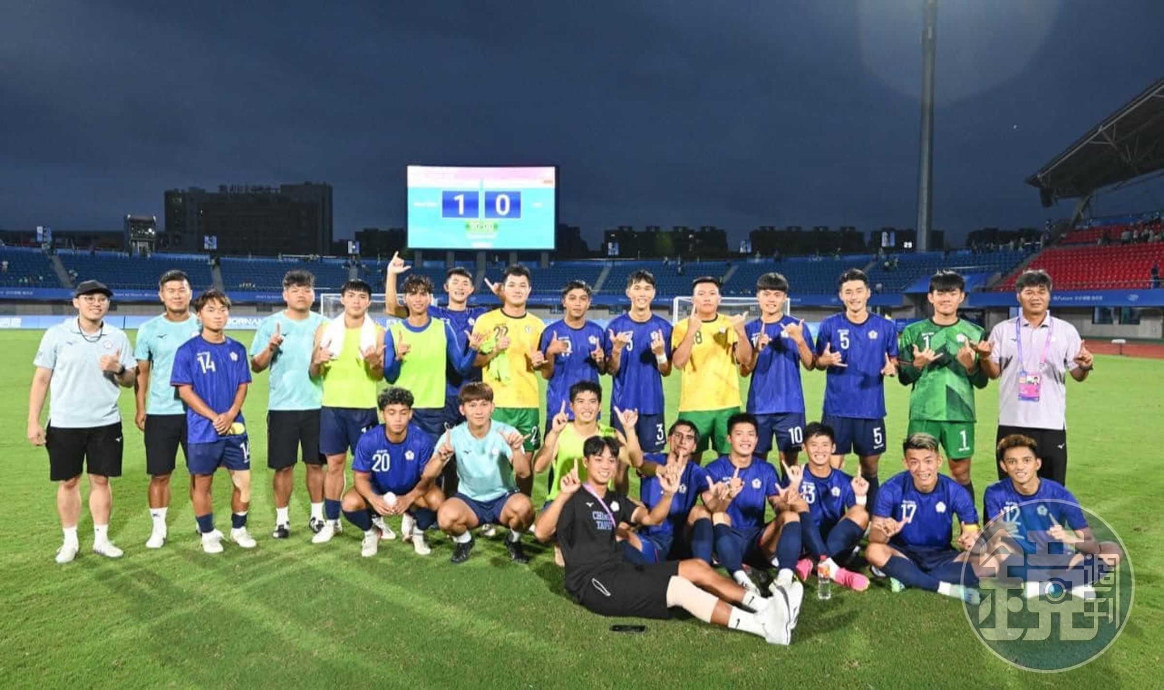 中華男足在杭州亞運傳來捷報,今(21日)出戰印尼以1比0獲勝。(翻攝自中華民國足球協會CTFA)
