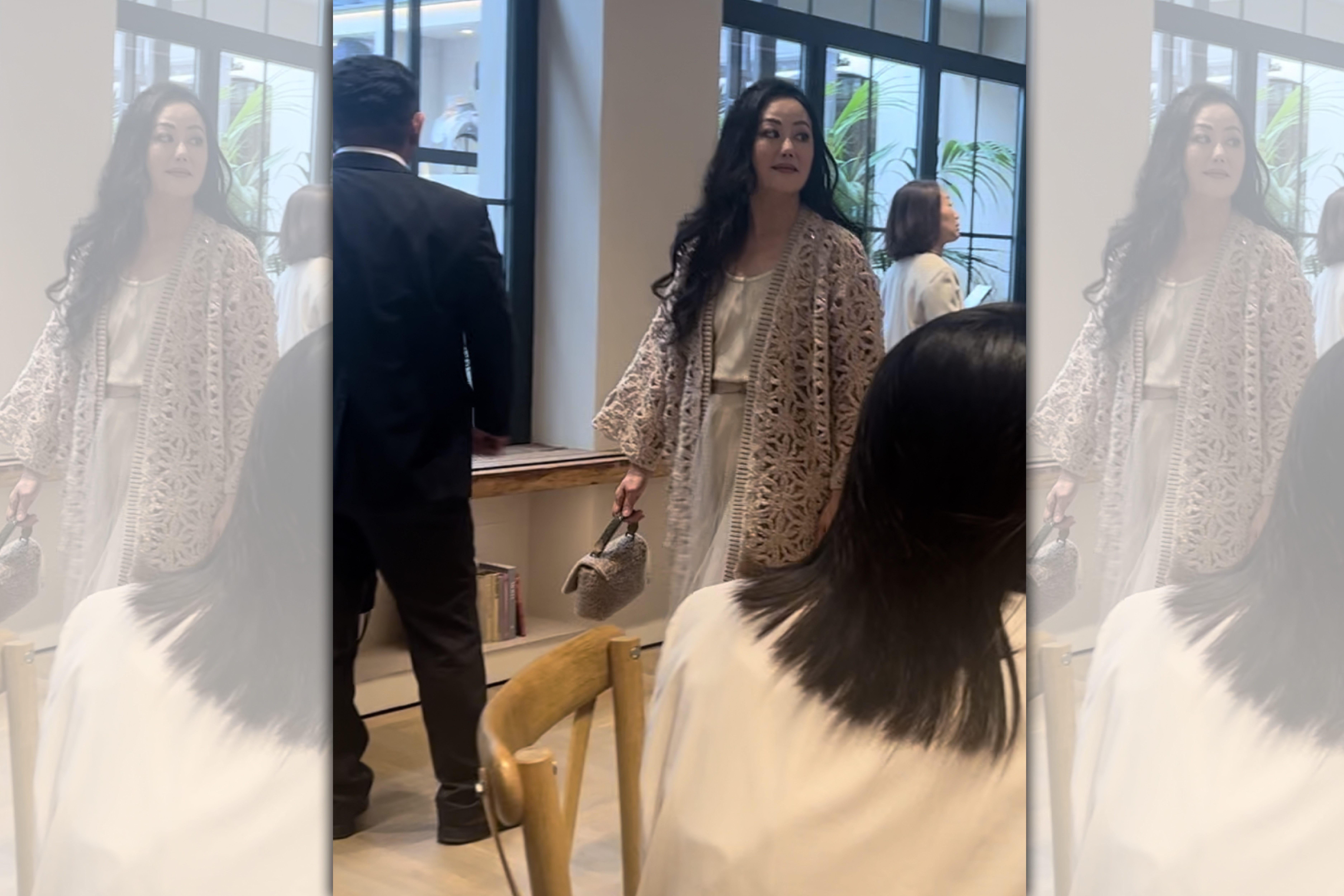 章小蕙以一身的Brunello Cucinelli貴族氣質，出現在品牌Showroom。