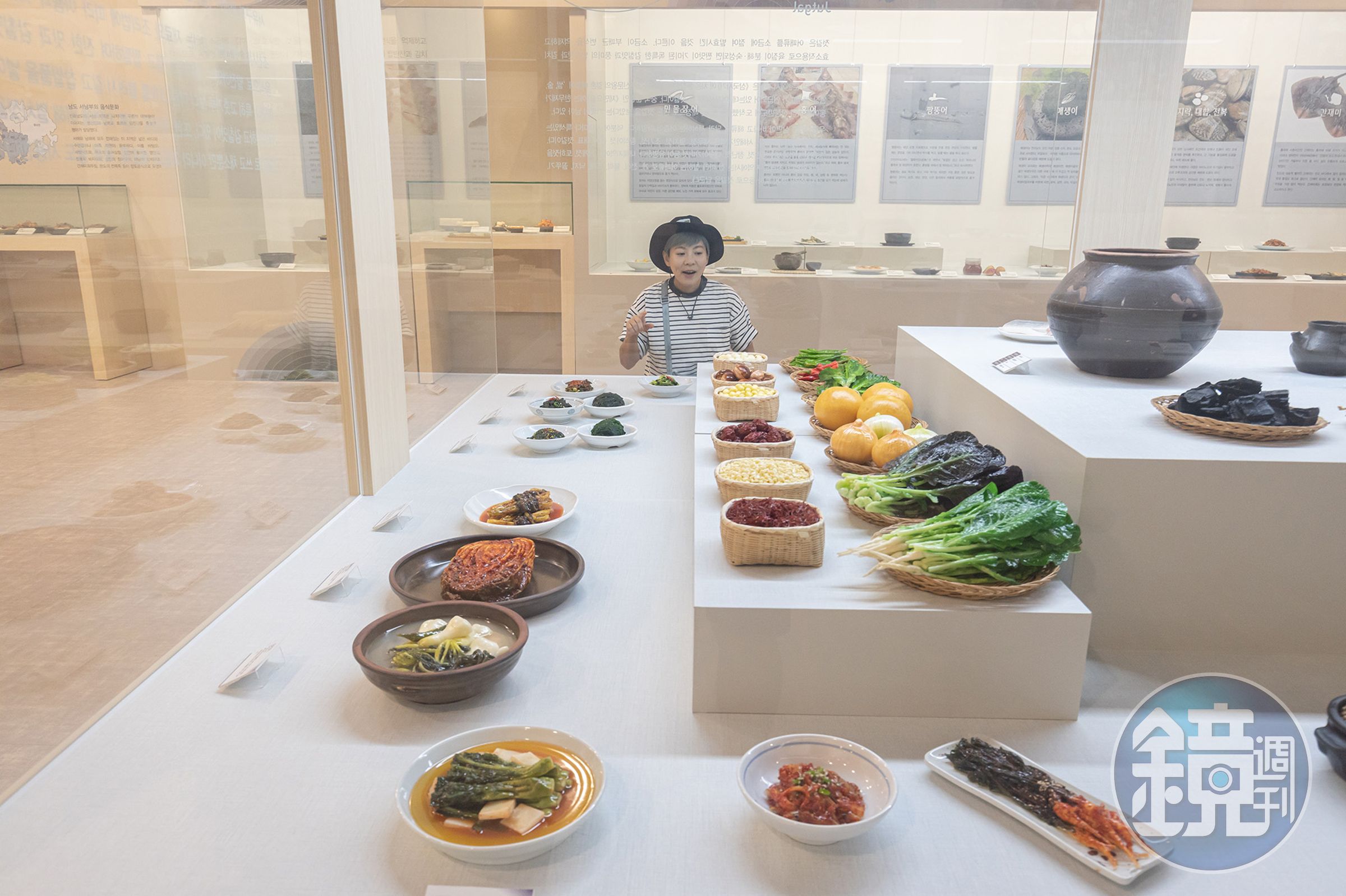 博物館內展示的食物模型相當吸引人。