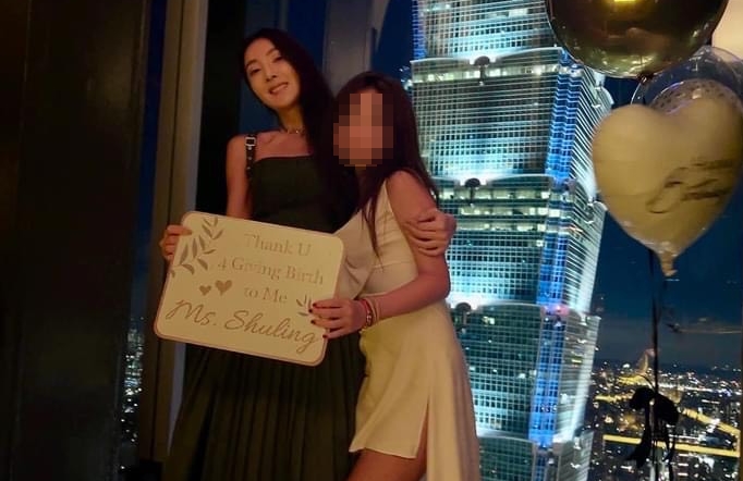 吳速玲分享為13歲包子妹慶生的照片。（翻攝自吳速玲臉書）