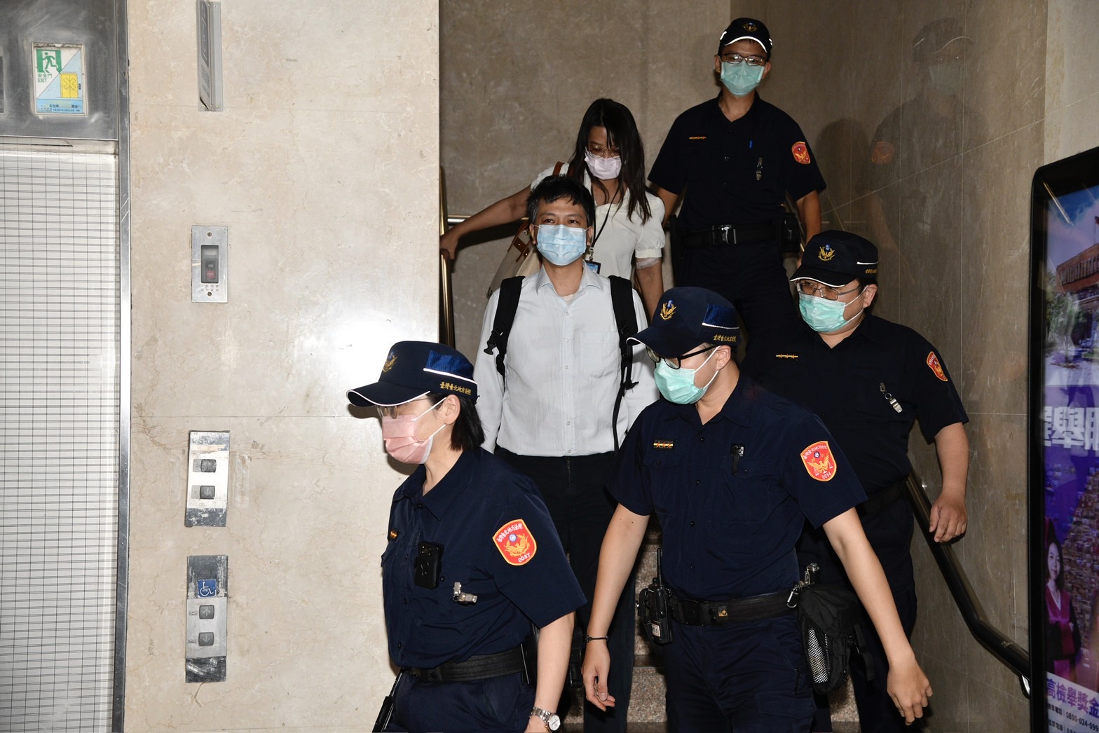 高虹安案北院首開庭，檢方主動要求以PPT的方式說明案情。圖為陳奐宇出庭畫面。