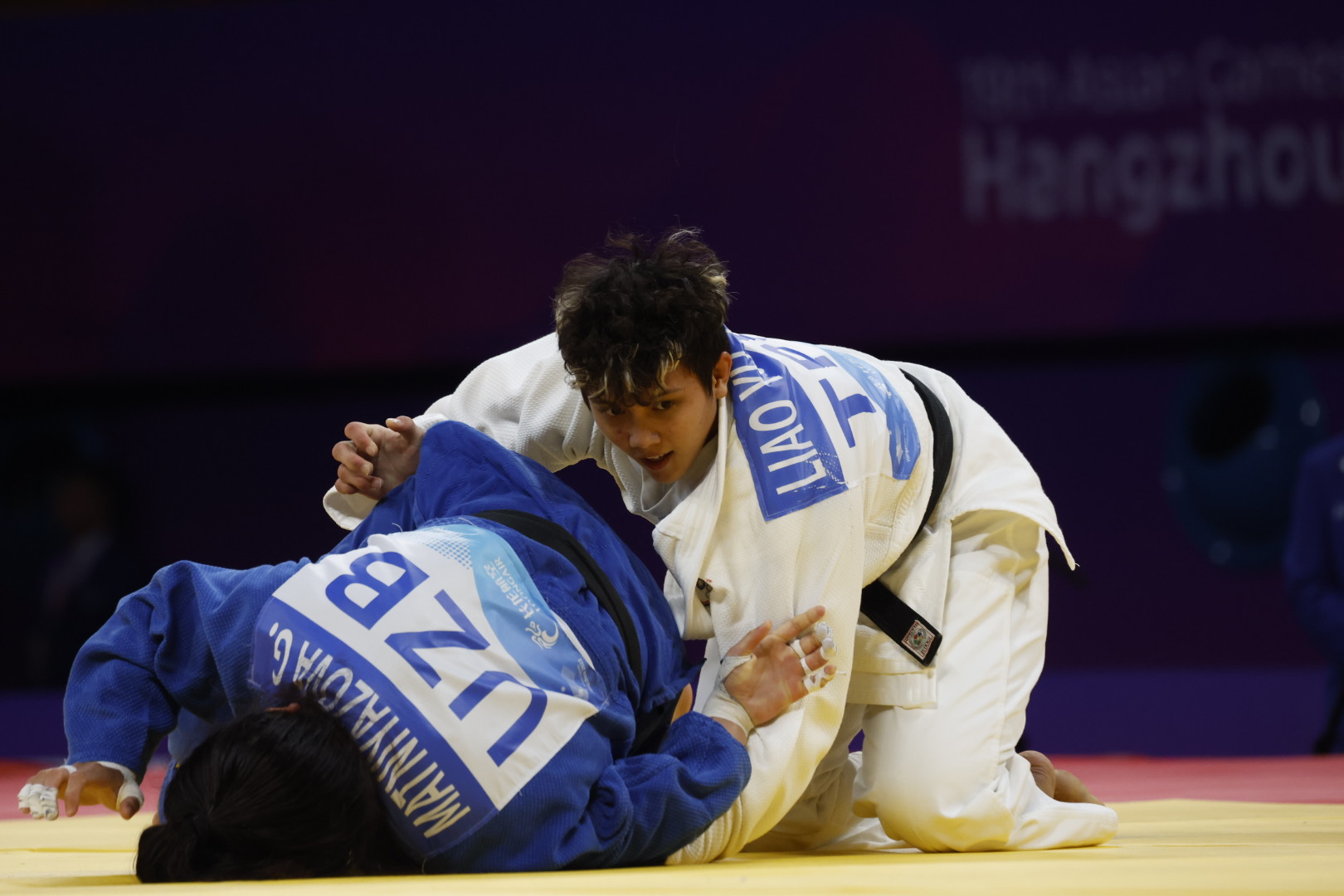 阿美族女將廖宇蓉在本屆杭州亞運中闖進銅牌戰。（中華奧會提供）