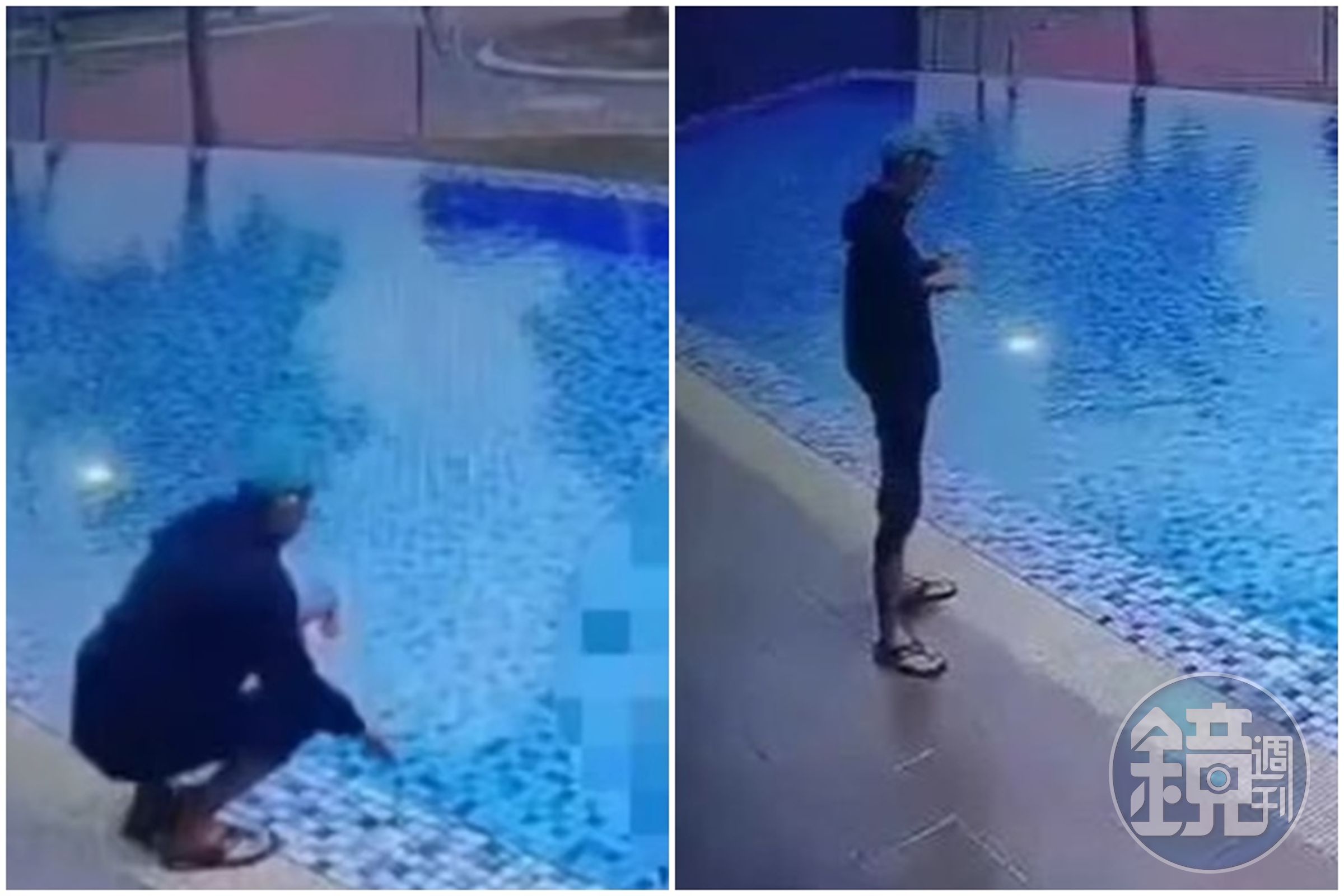 馬來西亞一名4歲女童泳池溺水，26歲的哥哥冷眼旁觀。（翻攝自YouTube）