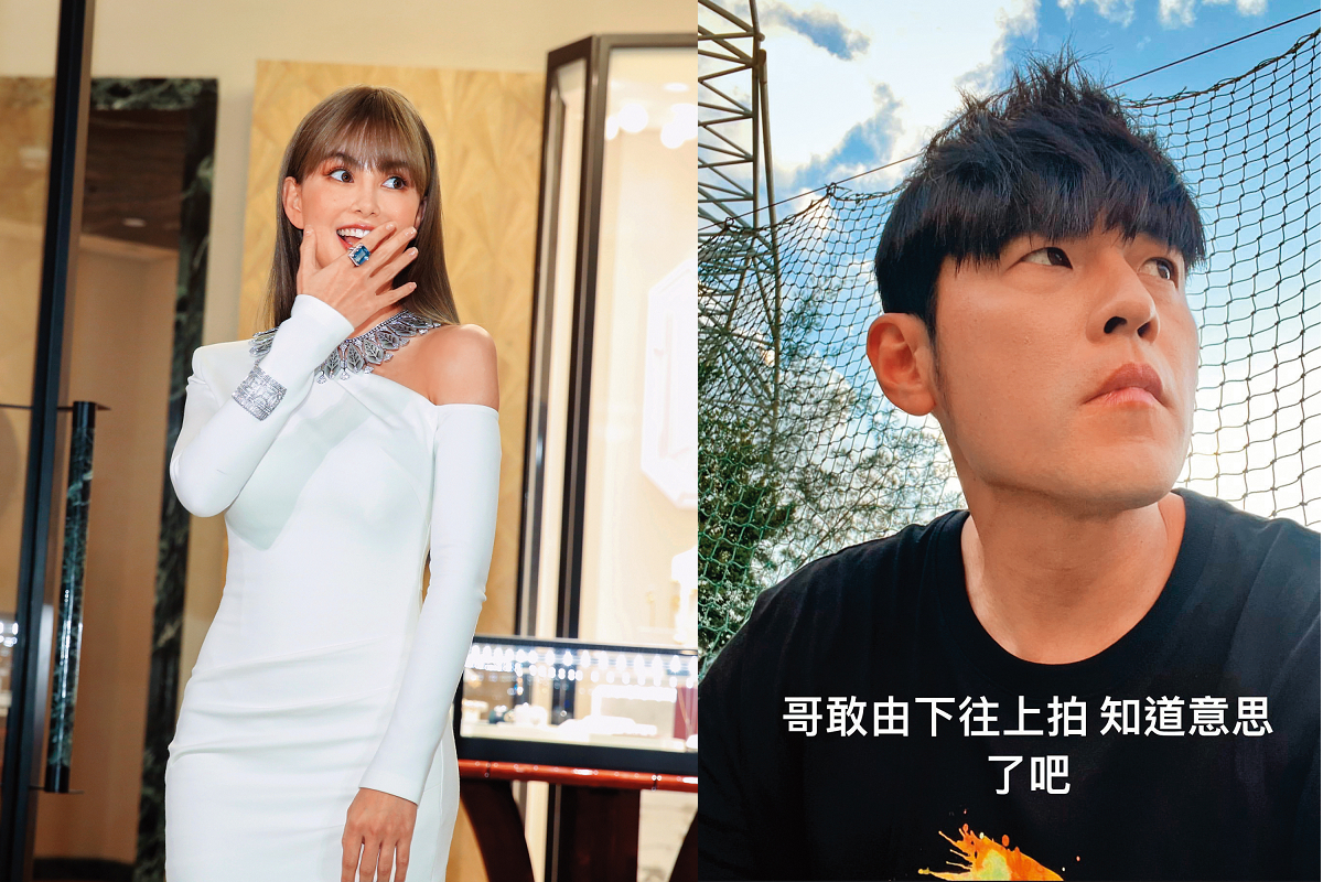 昆凌、周杰倫頻頻放閃。（左圖本刊資料照、右圖翻攝自周杰倫IG）