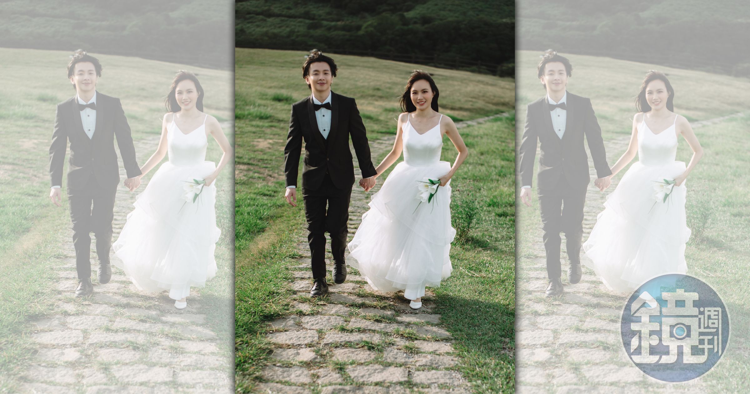 文慧如在社群公布婚訊,並分享一系列婚紗照。(華研國際提供)