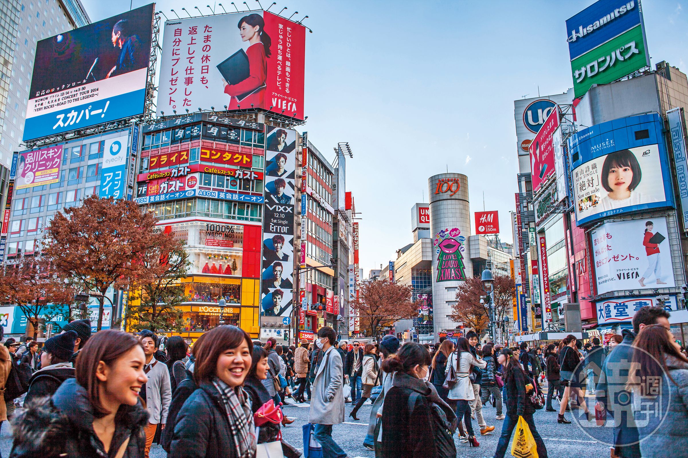 弱勢日圓為日本旅遊業注入活水，訪日旅客的總消費金額，已回到疫情前水準。（達志影像）