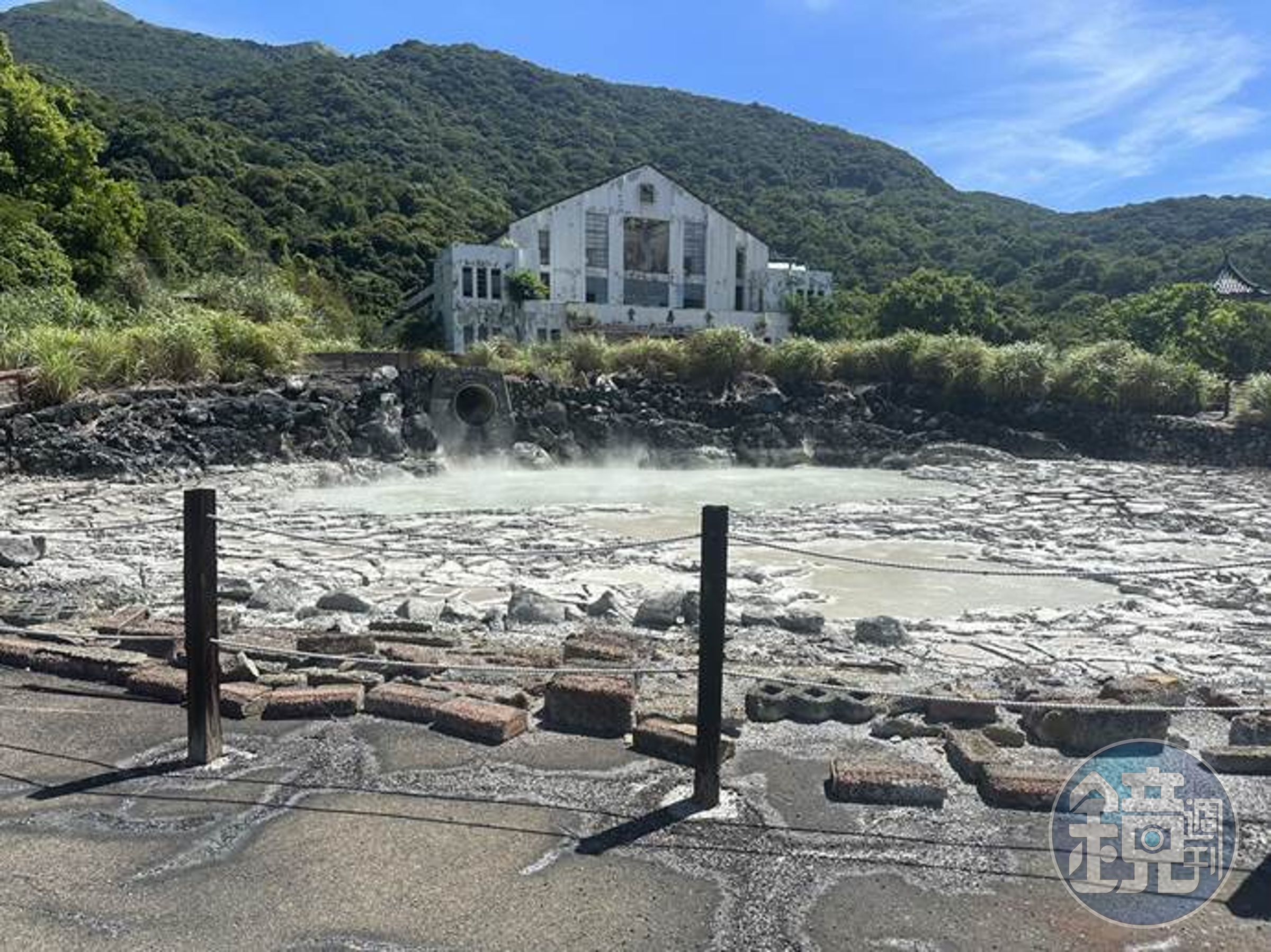 陽明山溫泉水枯竭，前山溫泉浴室暫時關閉。（北市工務局公園處提供）